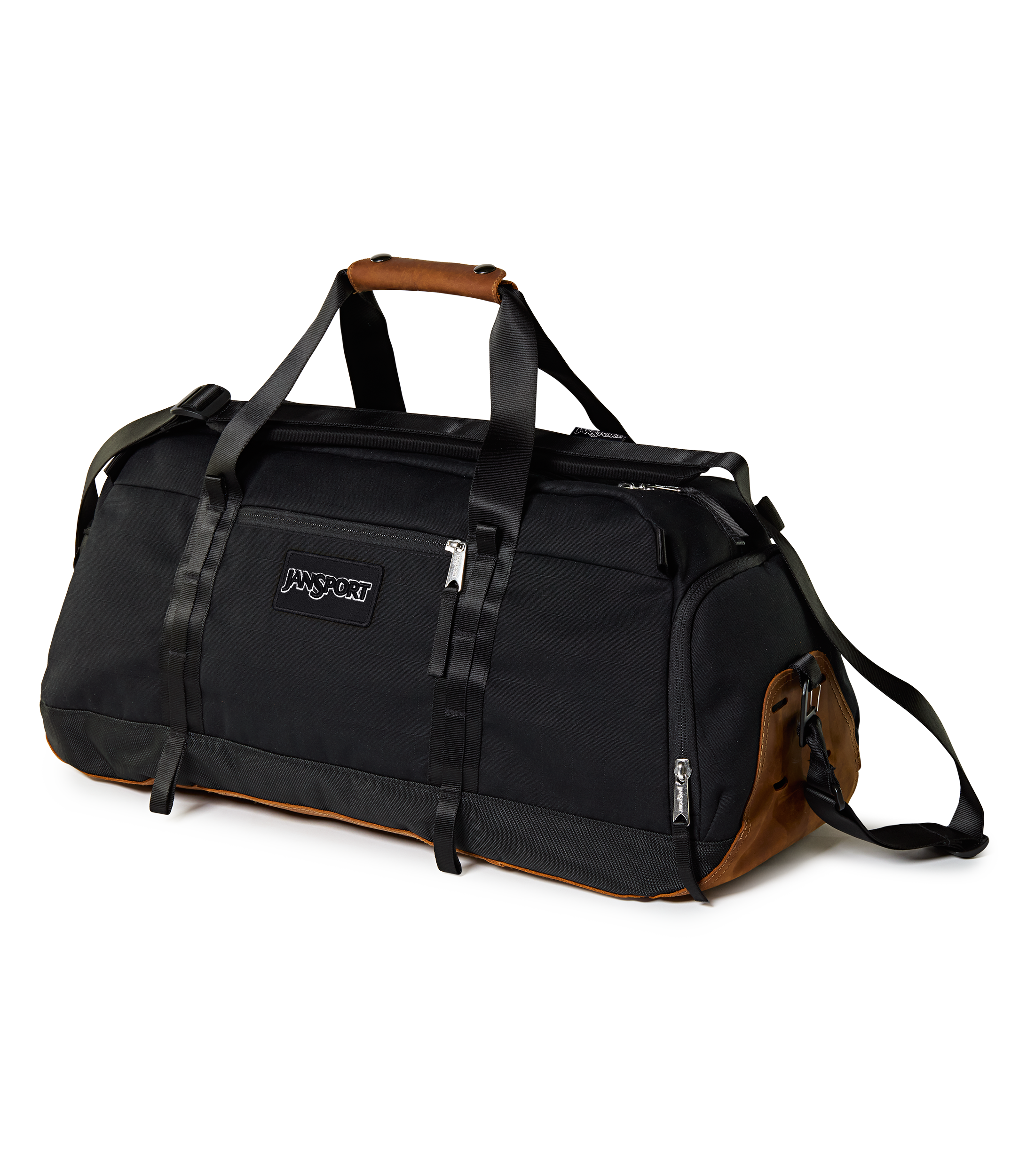 JanSport Smooth Ride Duffle in Black — angle view 3