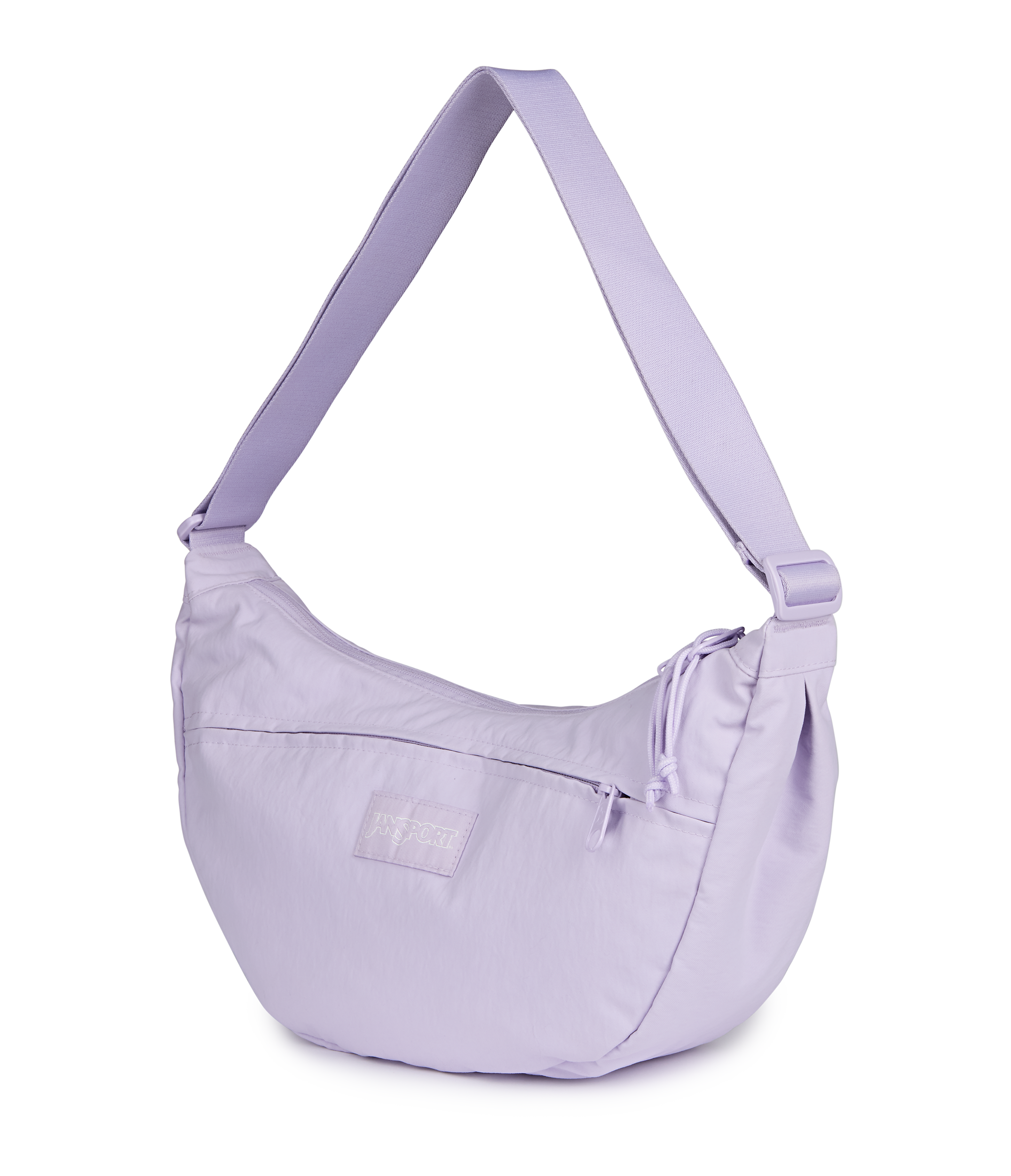JanSport Unphased Crossbody Large in Pastel Lilac — angle view 4