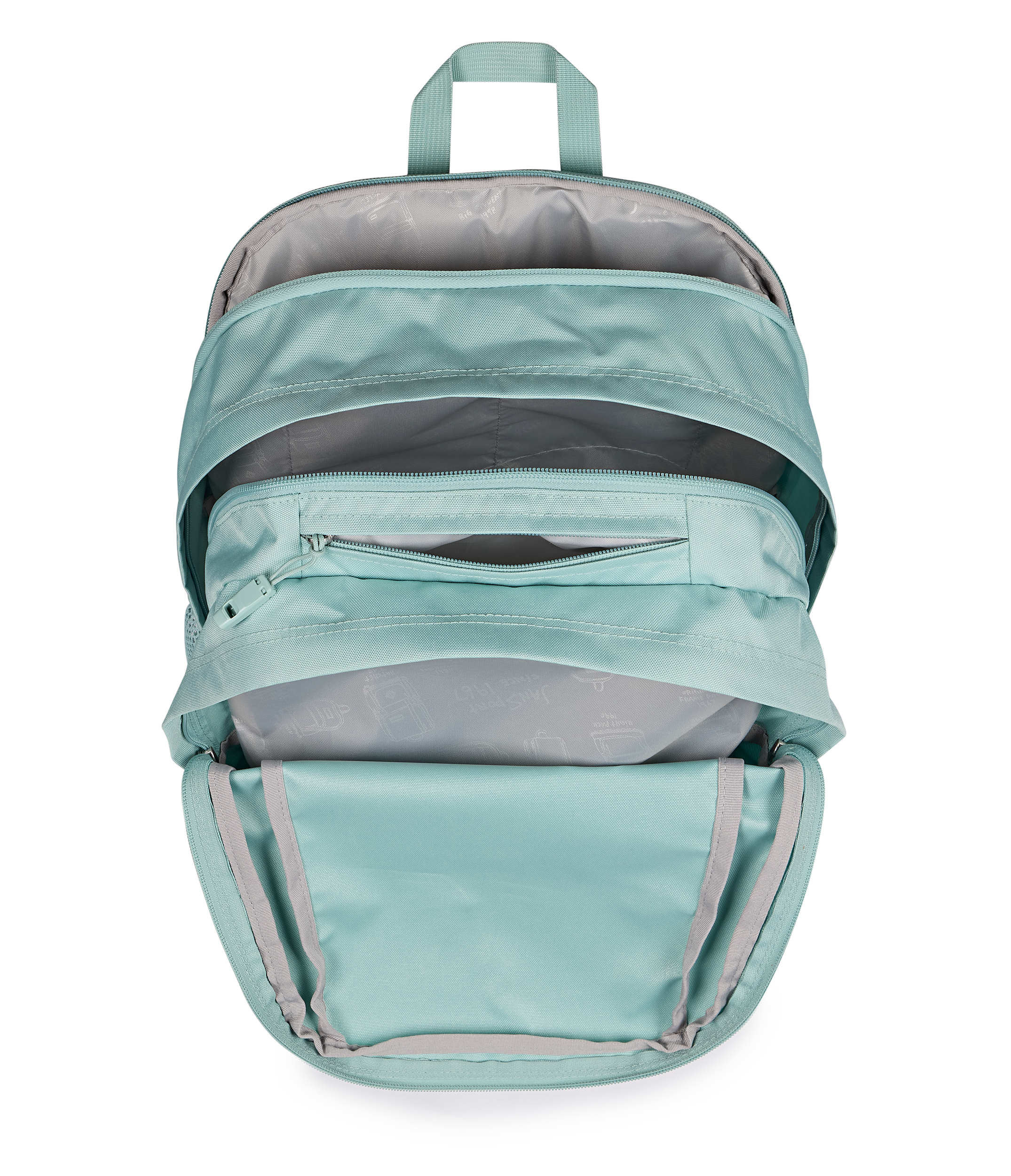JanSport Campus Pack in Faded Sage — angle view 4