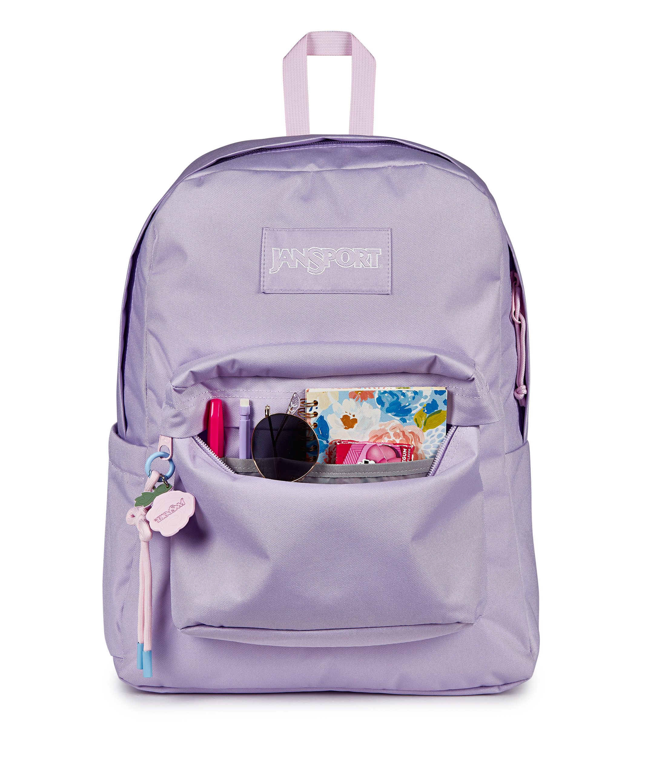 JanSport Superbreak Plus Charmed in Charmed Pastel Lilac — detail view 3