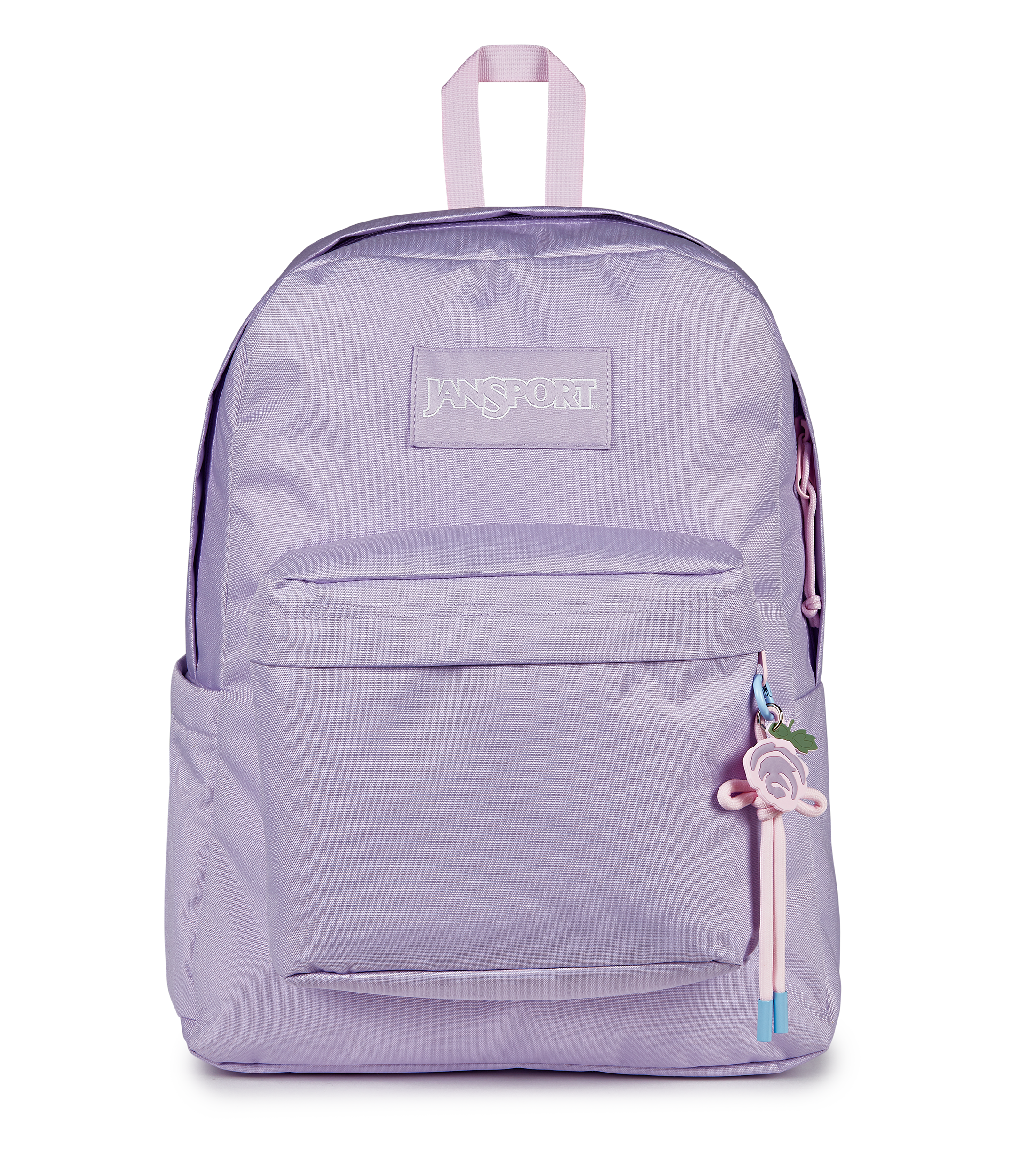 JanSport Superbreak Plus Charmed in Charmed Pastel Lilac — front view