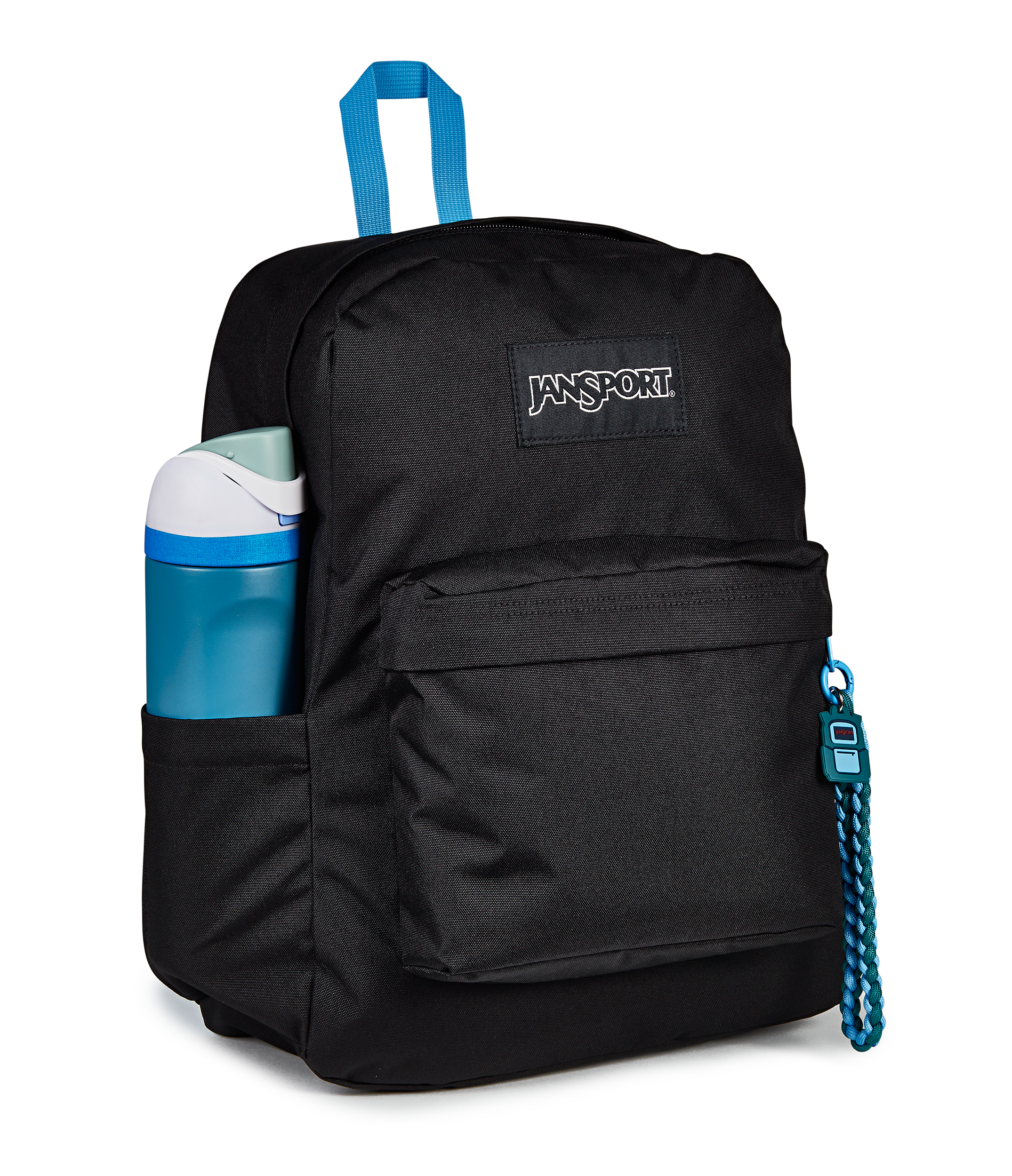 JanSport Superbreak Plus Charmed in Charmed Black — detail view