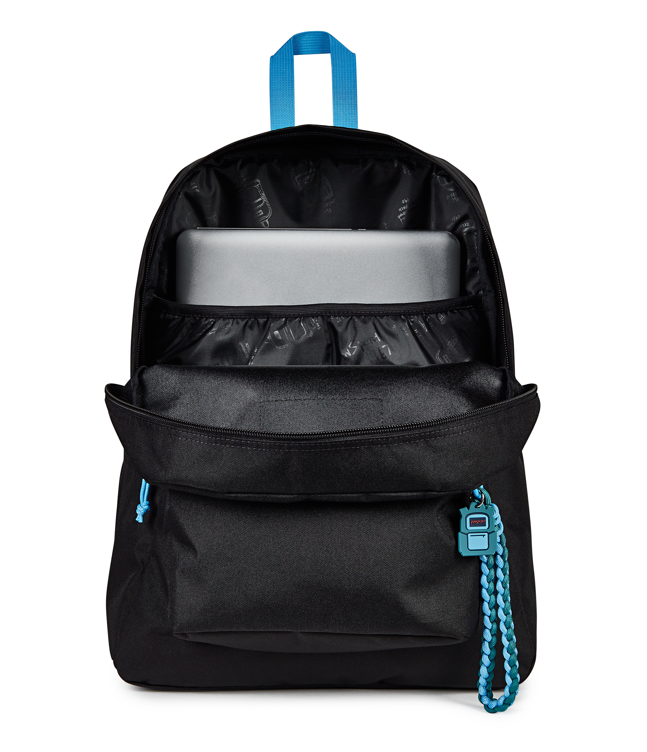 JanSport Superbreak Plus Charmed in Charmed Black — detail view 2