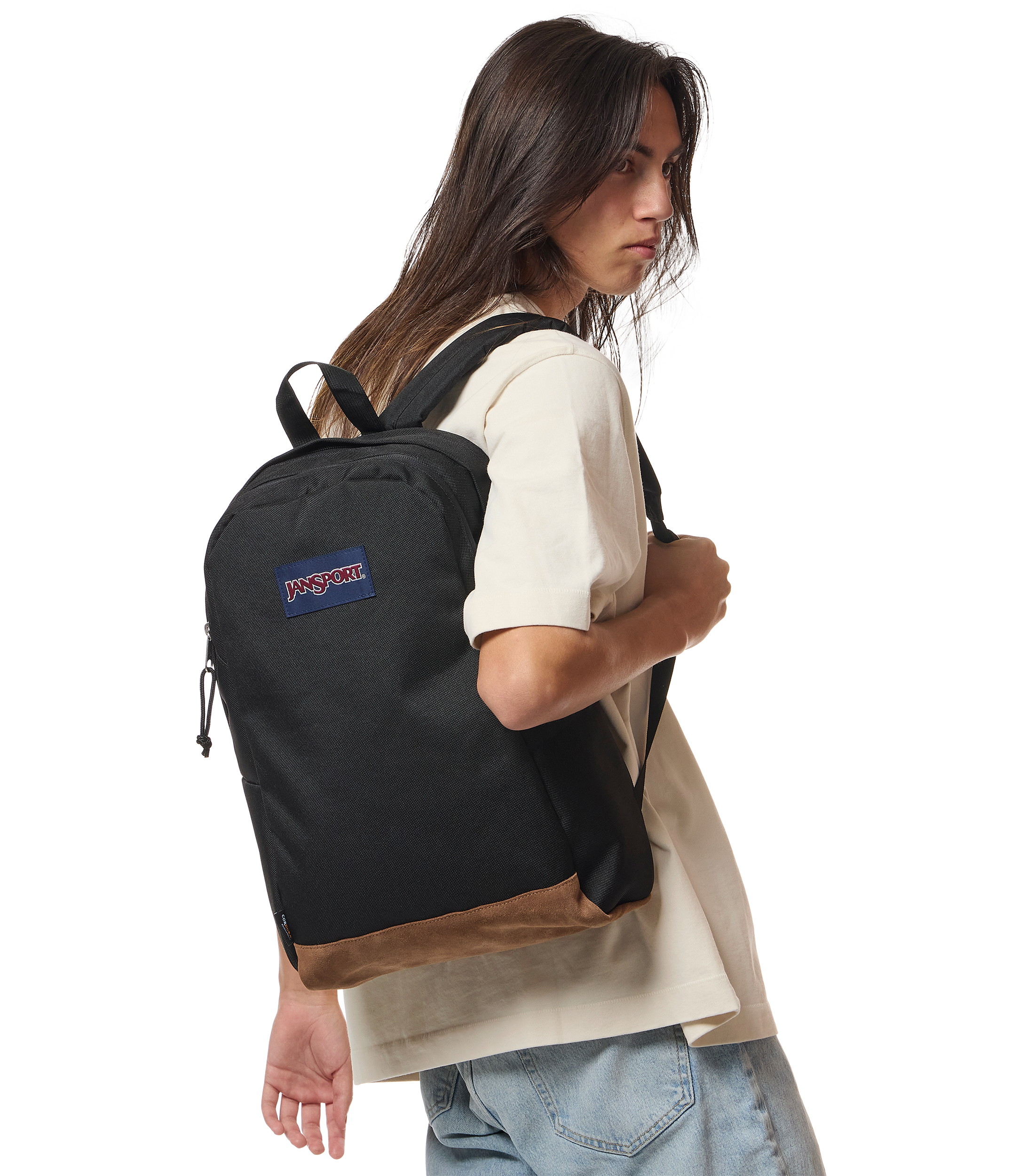 JanSport Right Pack Sleek in Black — angle view 2