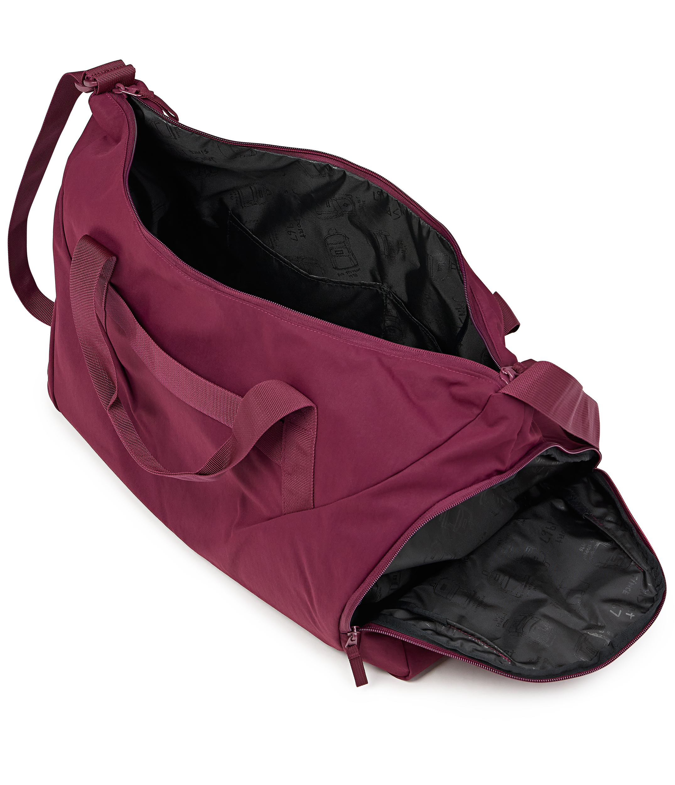 JanSport Recharge Gym Bag Large in Cherry Lacquer — angle view 4