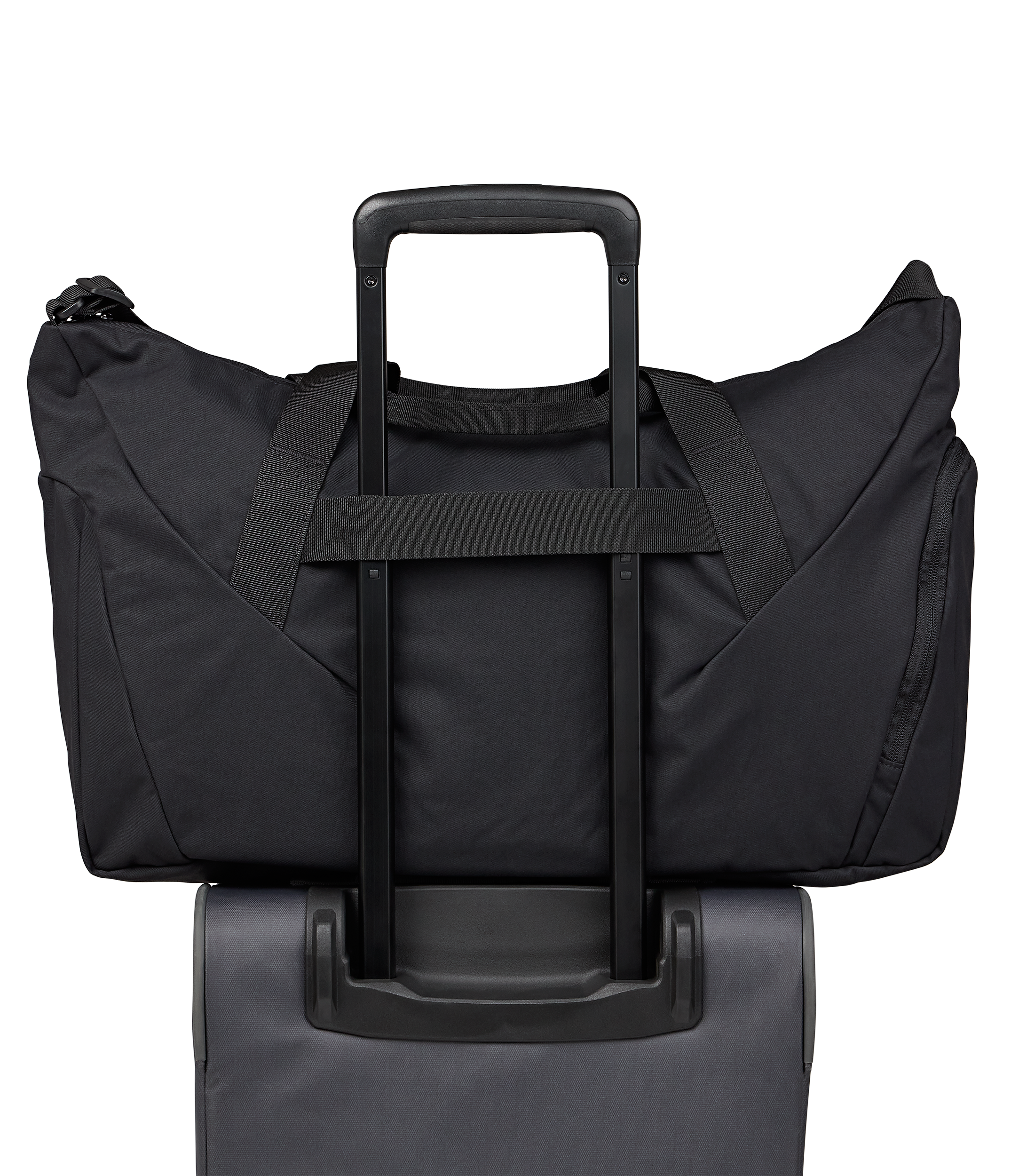 JanSport Recharge Gym Bag Large in Black — back view