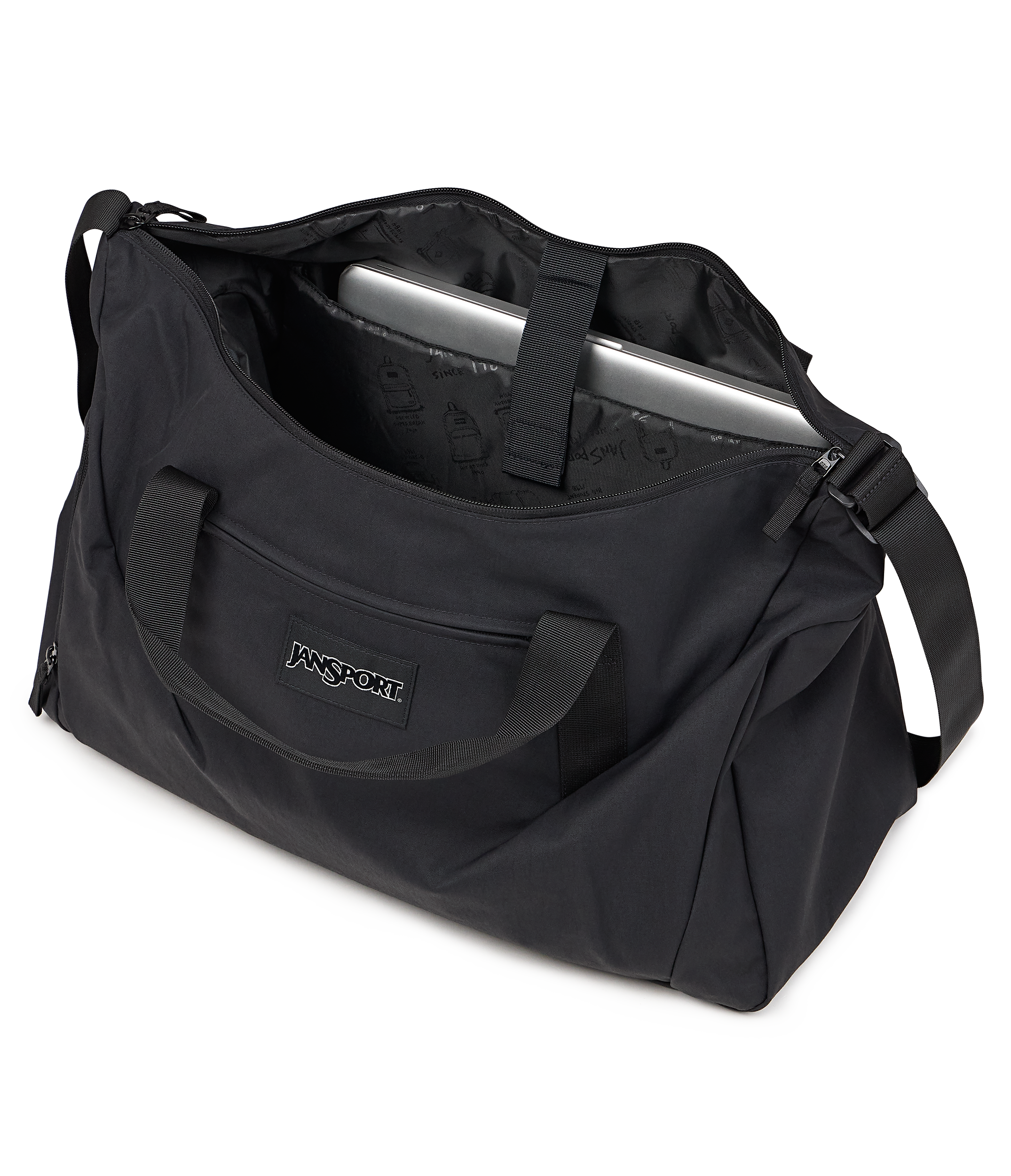 JanSport Recharge Gym Bag Large in Black — detail view 2