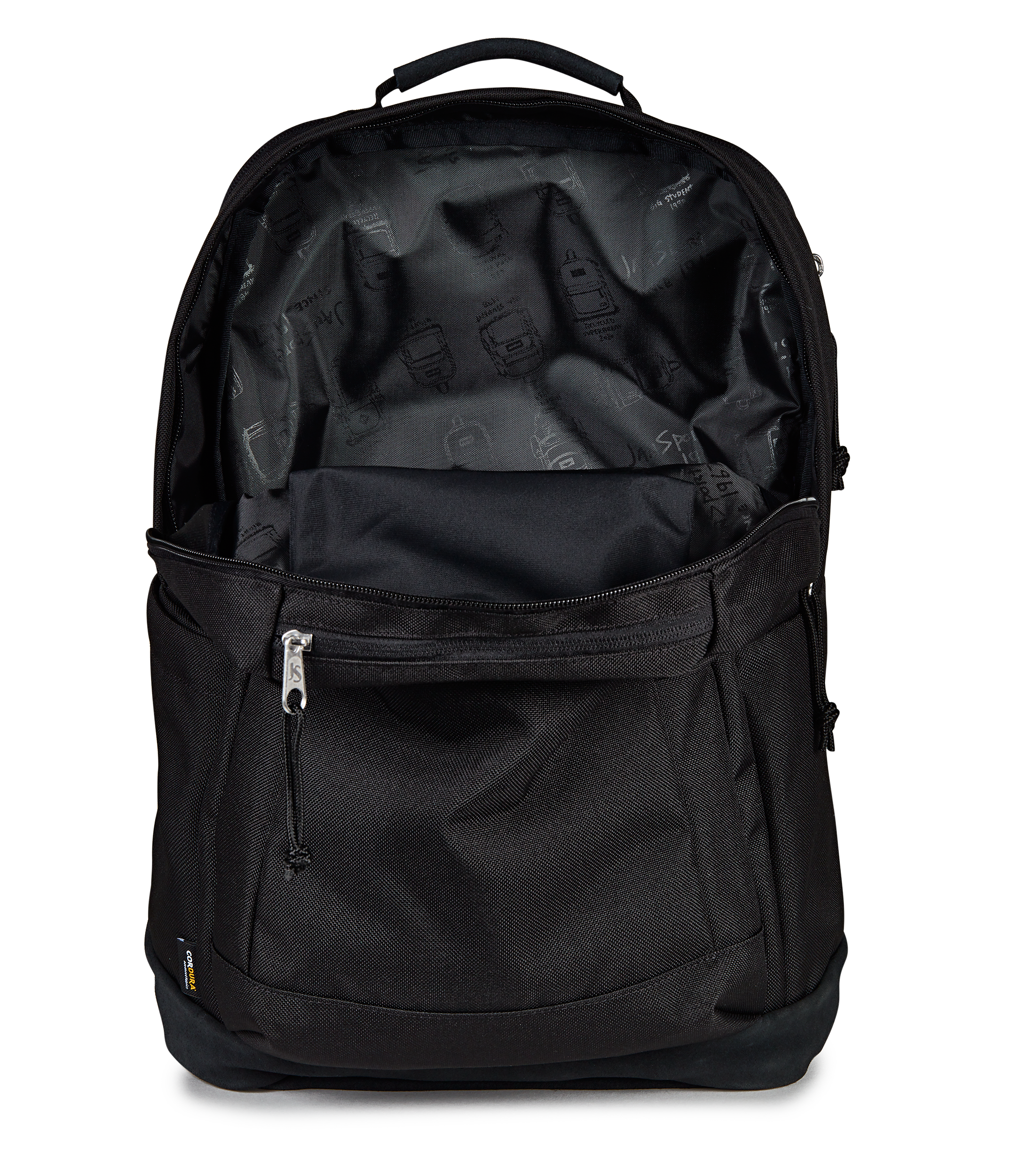 JanSport Right Pack Signature in Black — angle view 4