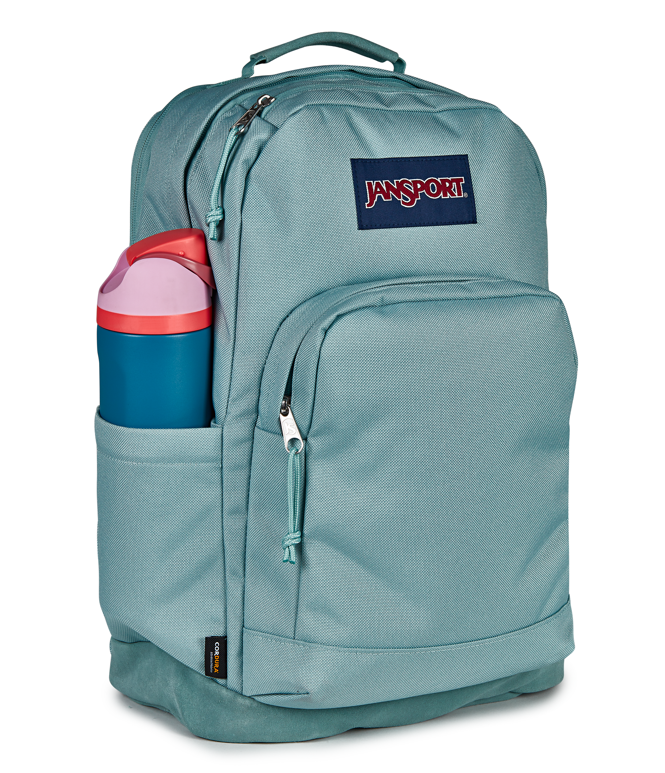JanSport Right Pack Signature in Faded Sage — detail view
