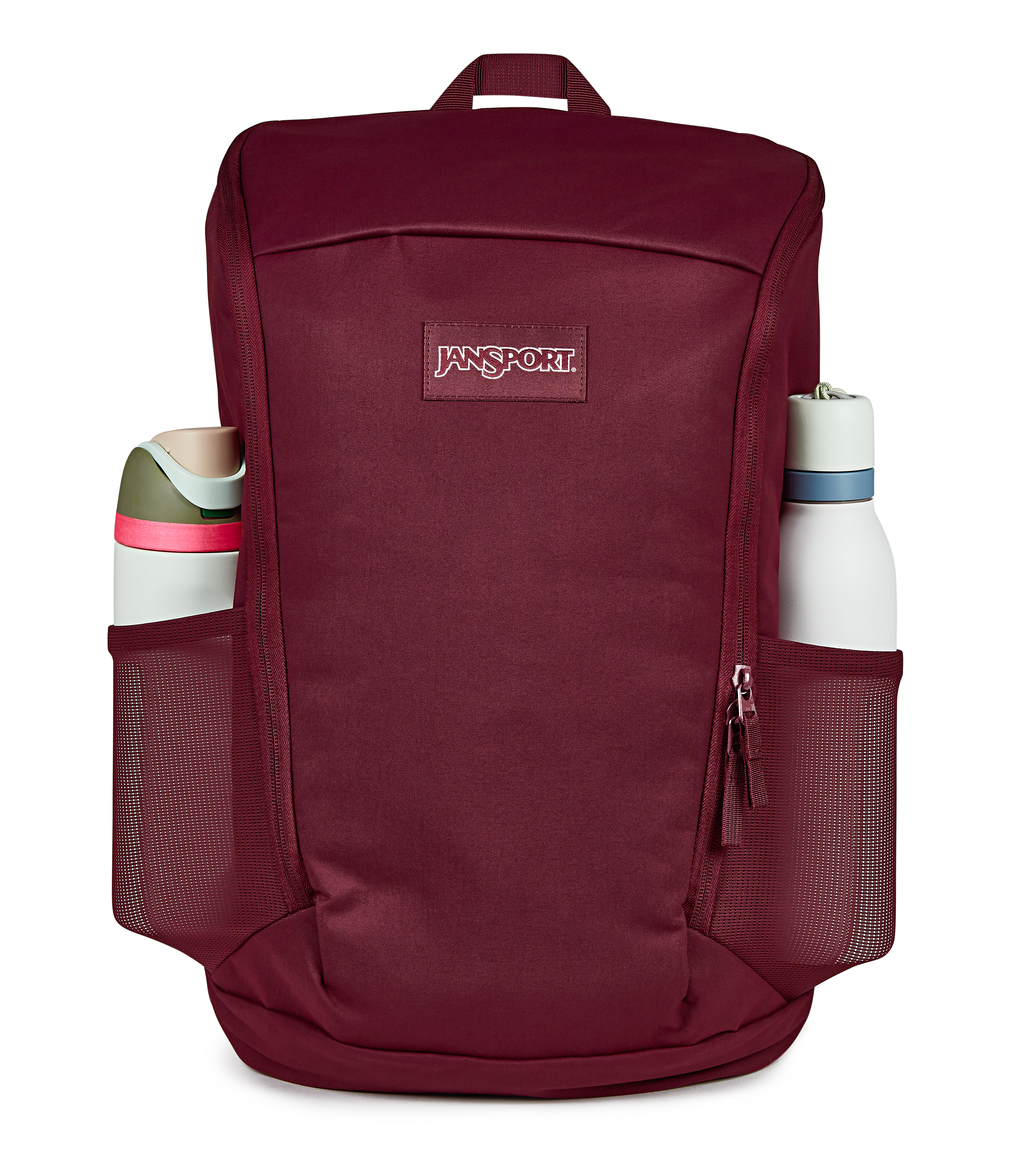 JanSport Recharge Pack in Cherry Lacquer — detail view