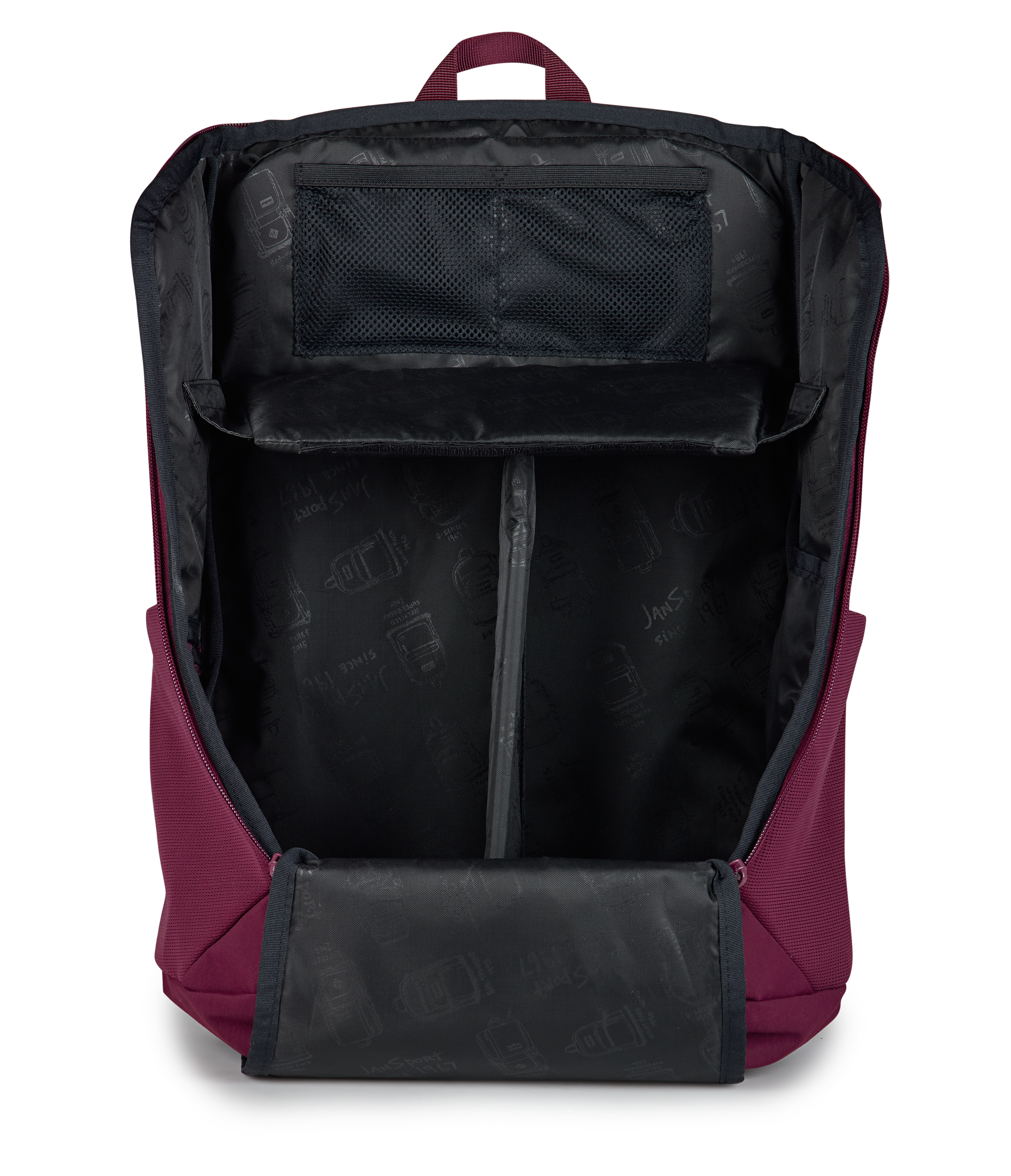 JanSport Recharge Pack in Cherry Lacquer — angle view 4