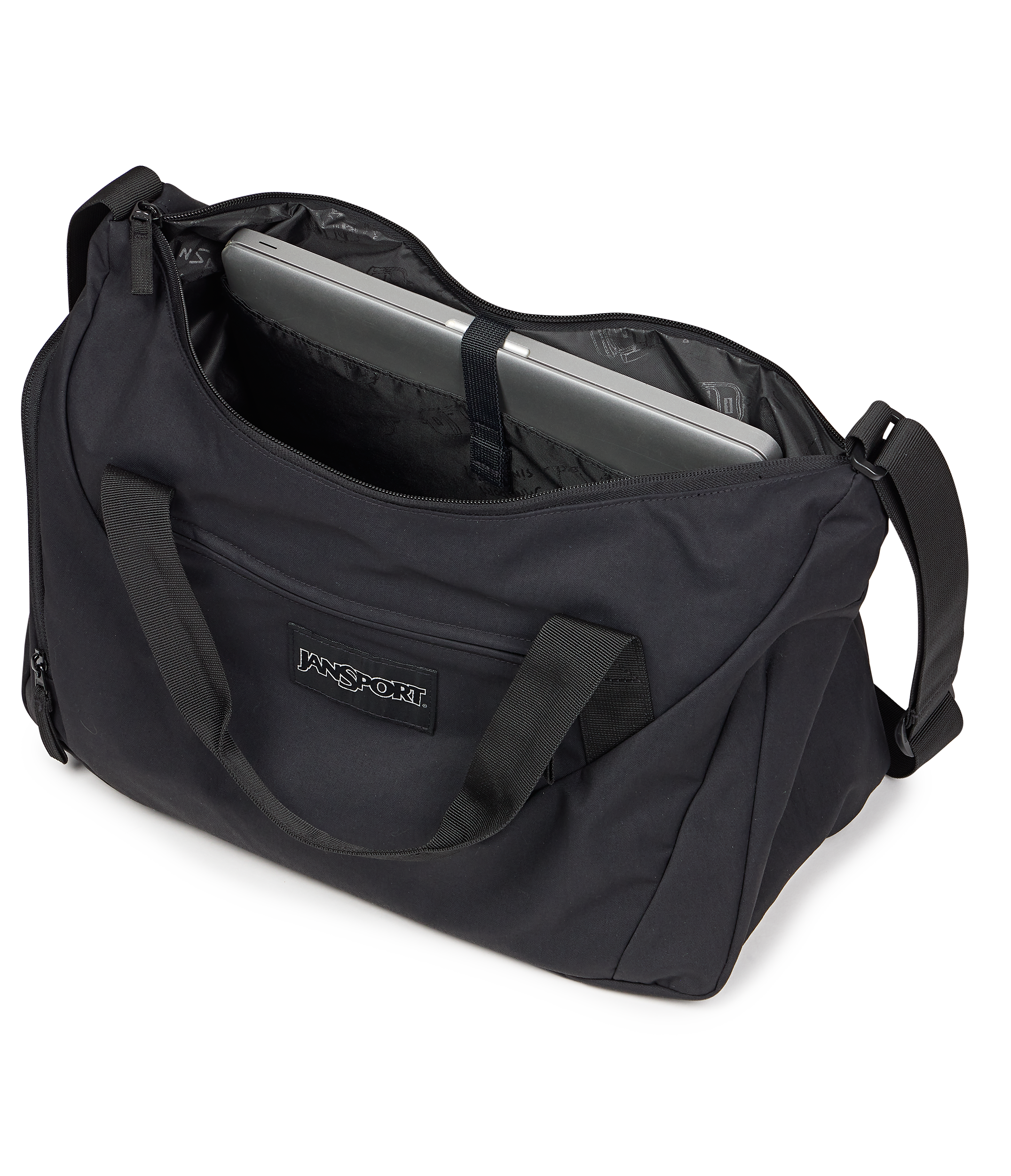 JanSport Recharge Gym Bag Medium in Black — detail view 2