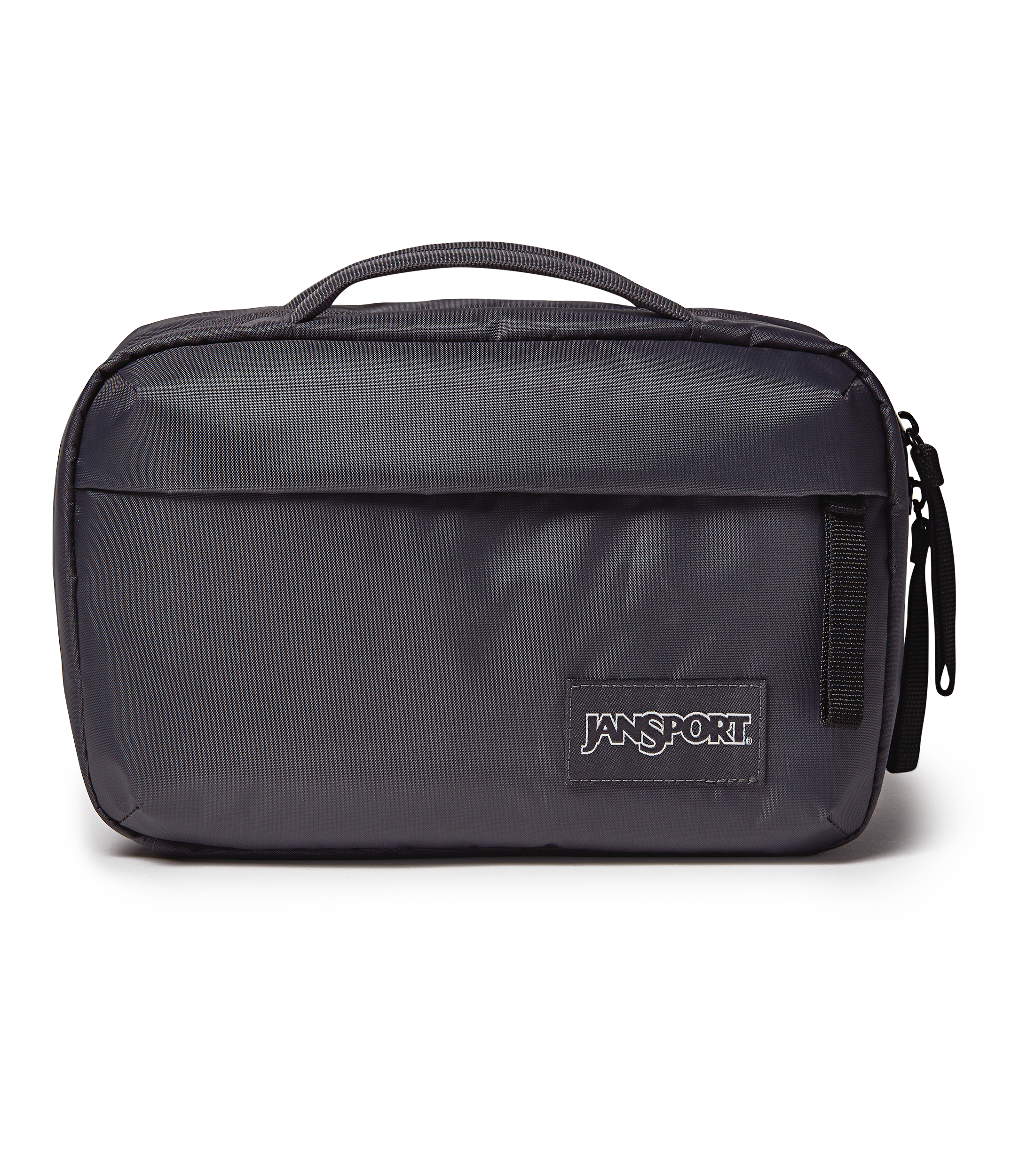 JanSport Good Latitude Toiletry Bag in Smokey Grit — front view