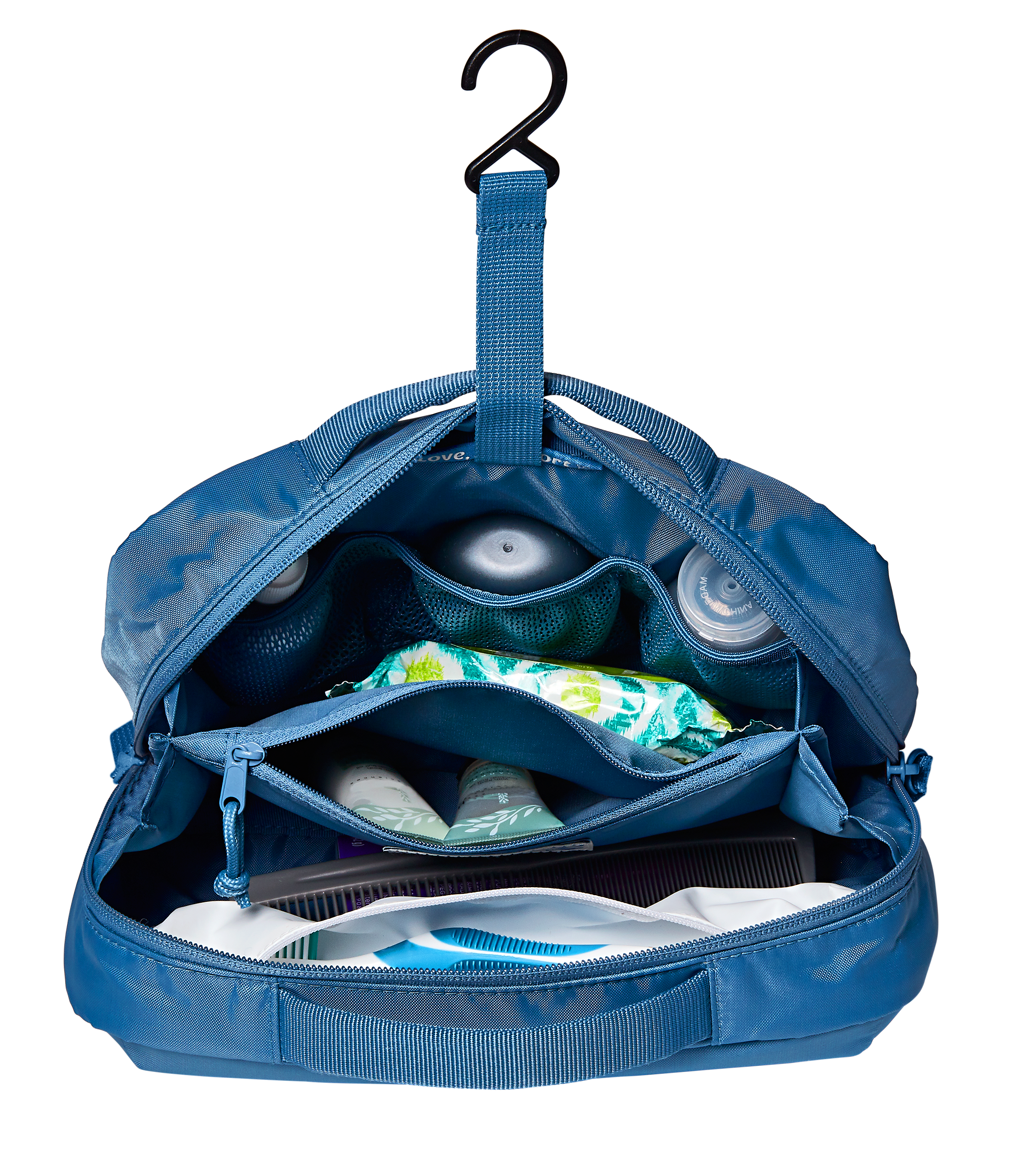 JanSport Good Latitude Toiletry Bag in Elemental Blue — detail view 3