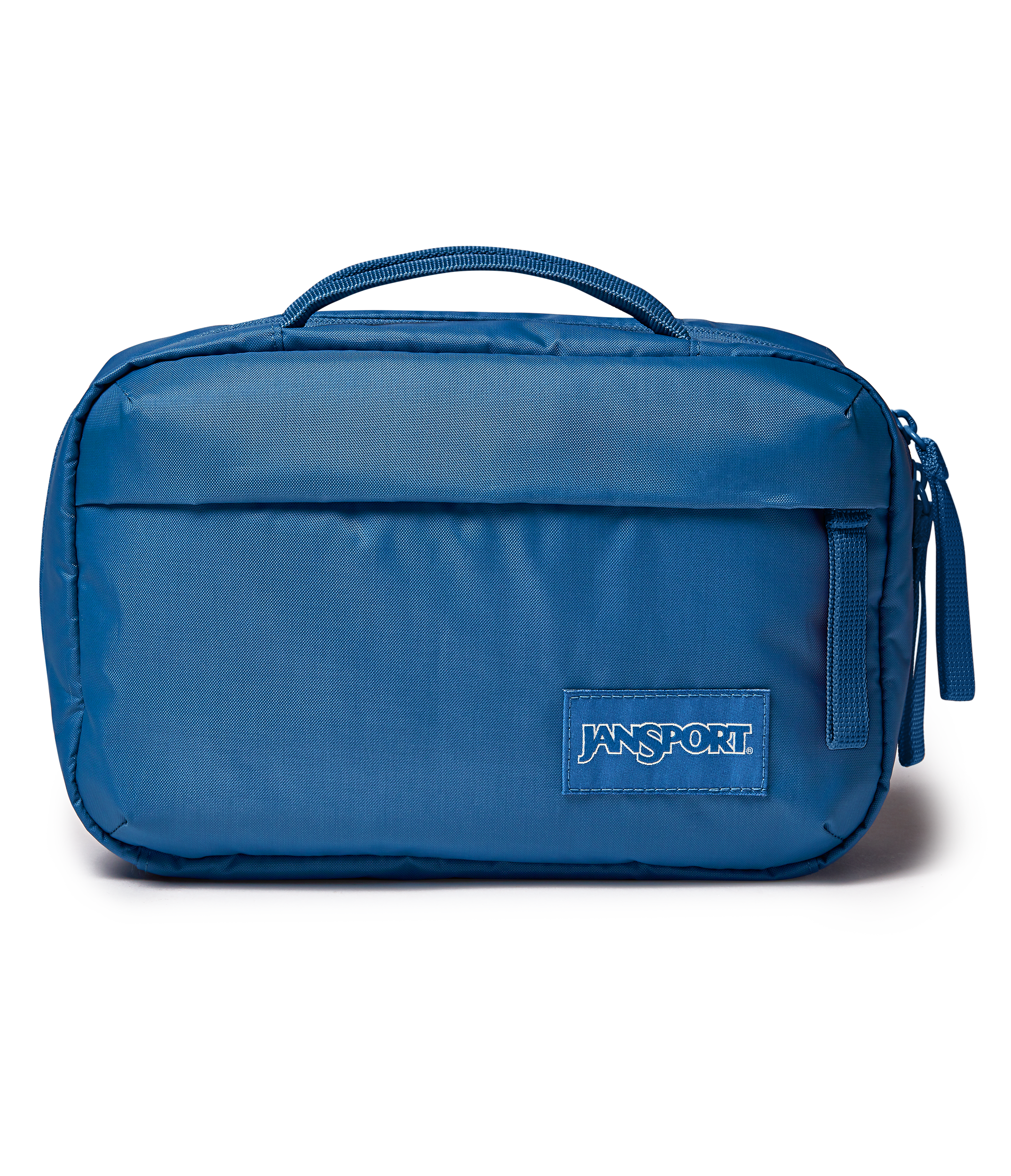 JanSport Good Latitude Toiletry Bag in Elemental Blue — front view