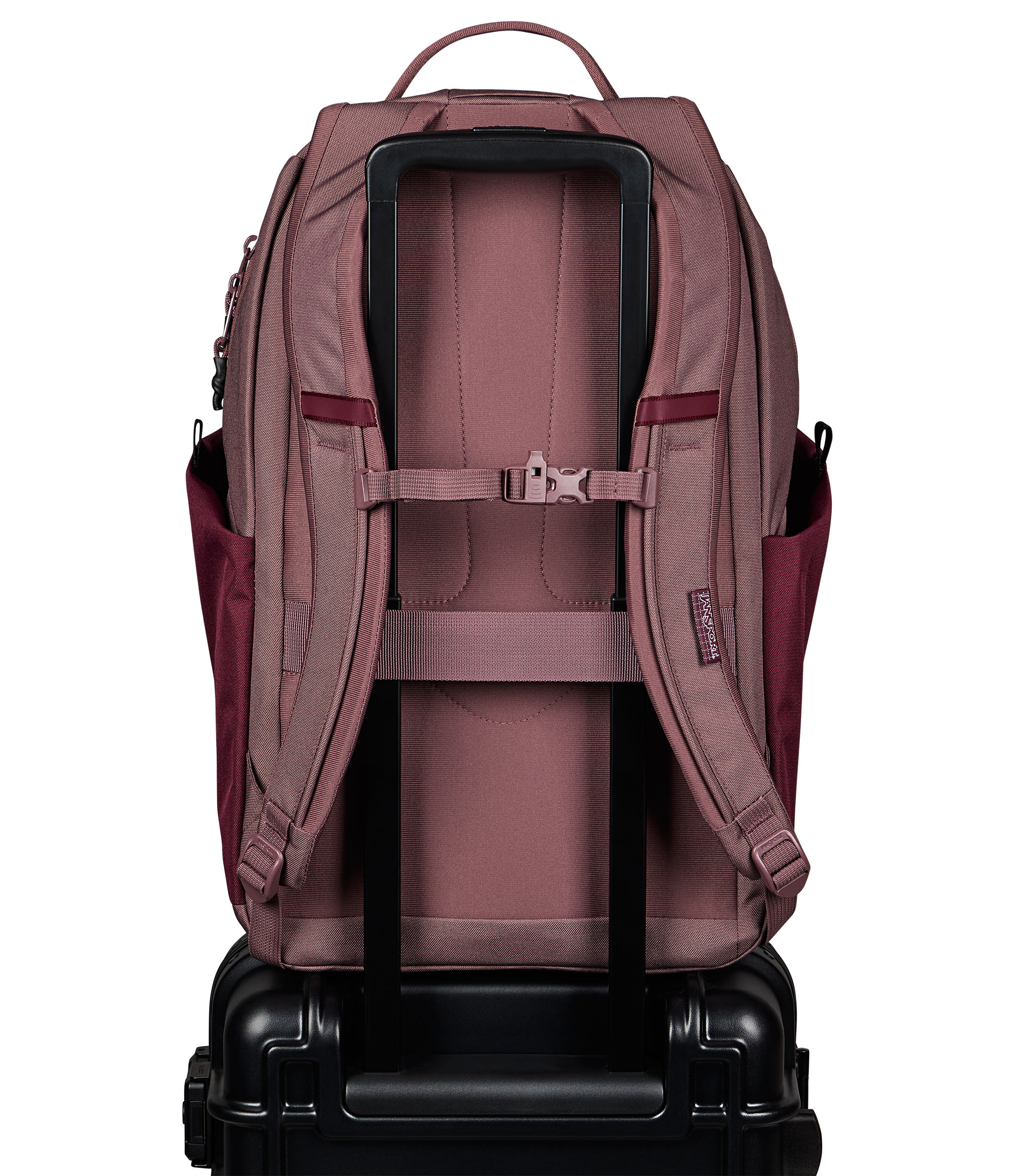 JanSport All Around Pack 26L in Cherry Lacquer — back view