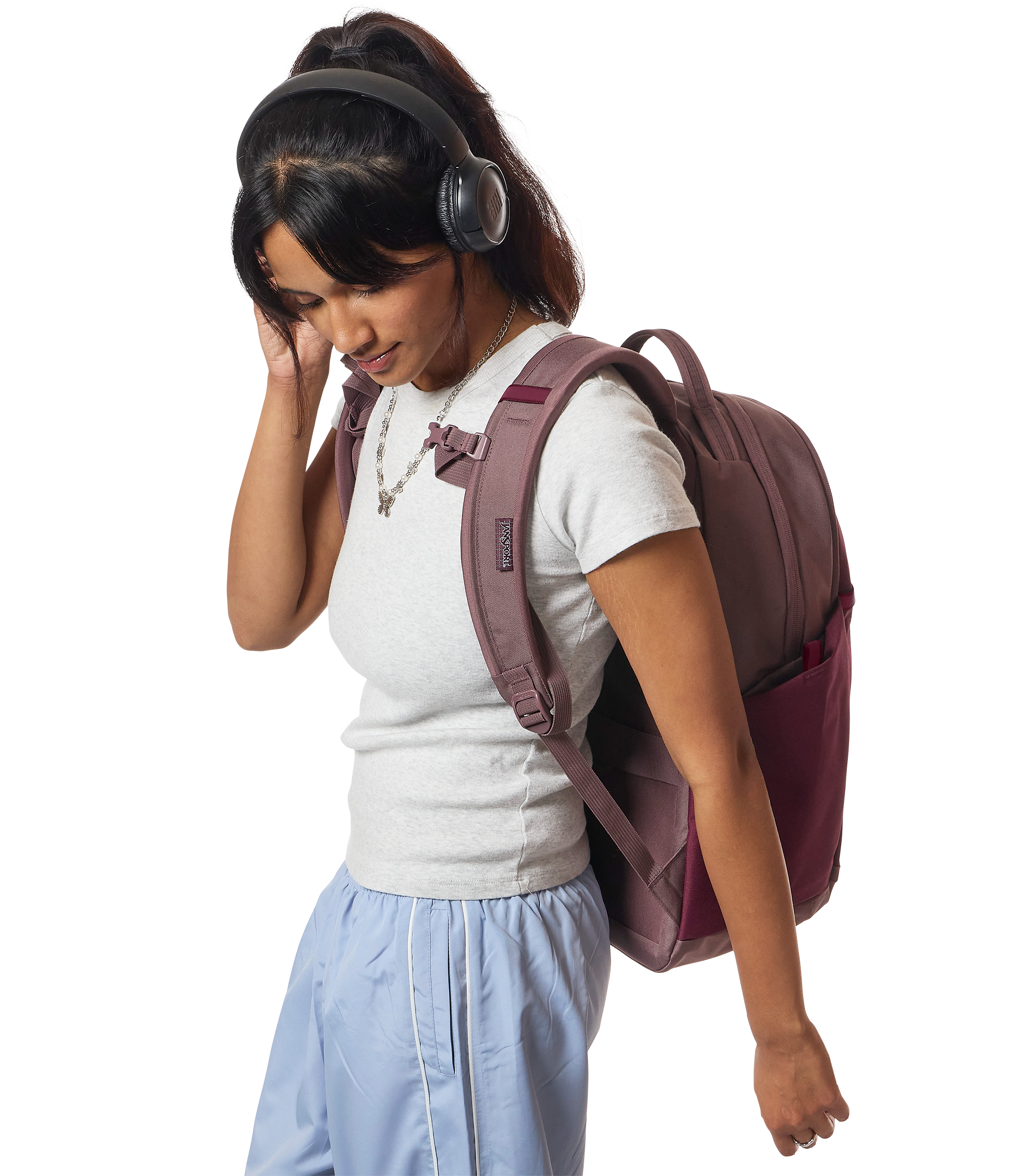 JanSport All Around Pack 26L in Cherry Lacquer — angle view 2