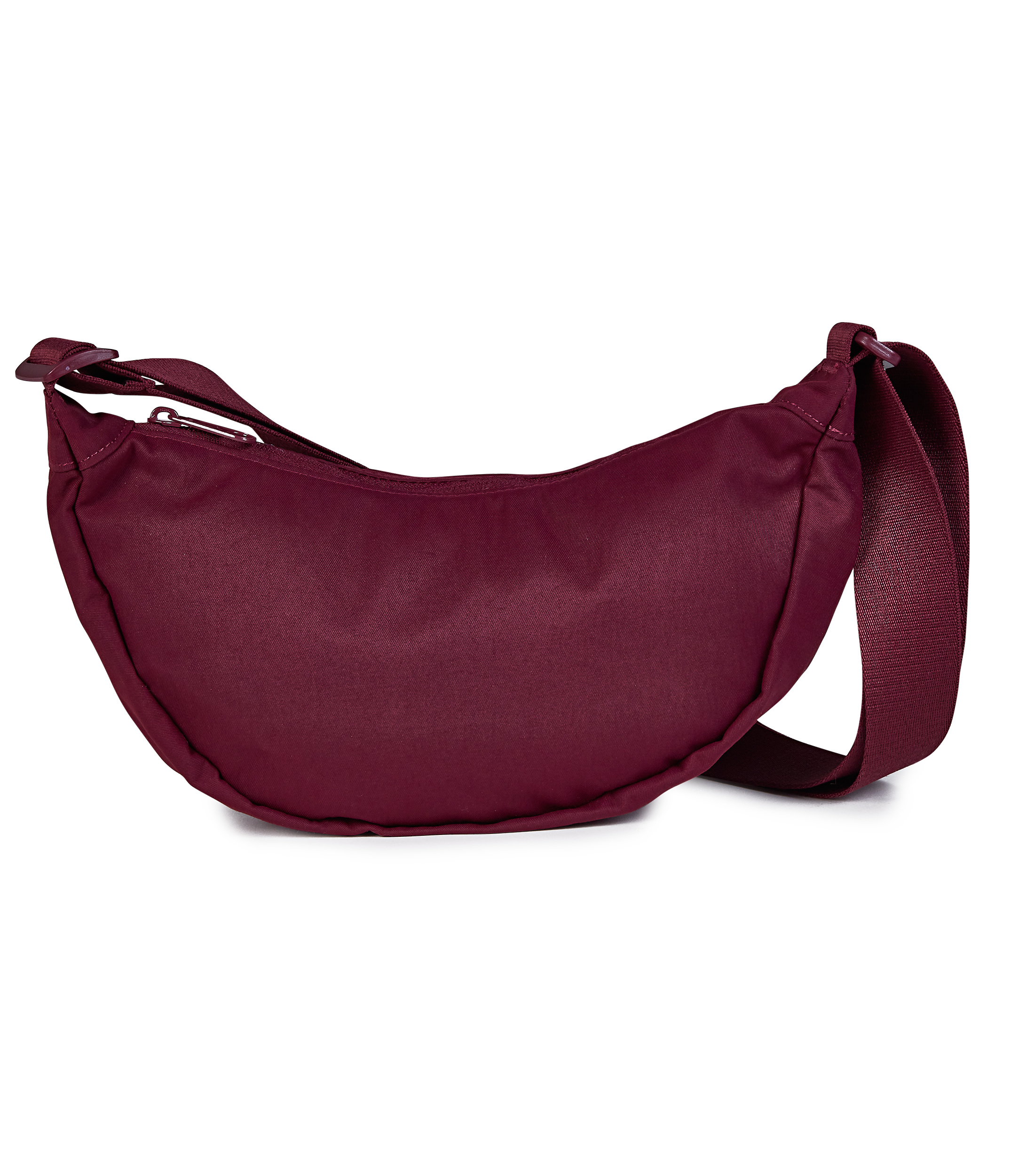 JanSport Unphased Crossbody Small FX in Just A Rose Embroidery Cherry Lacquer — back view