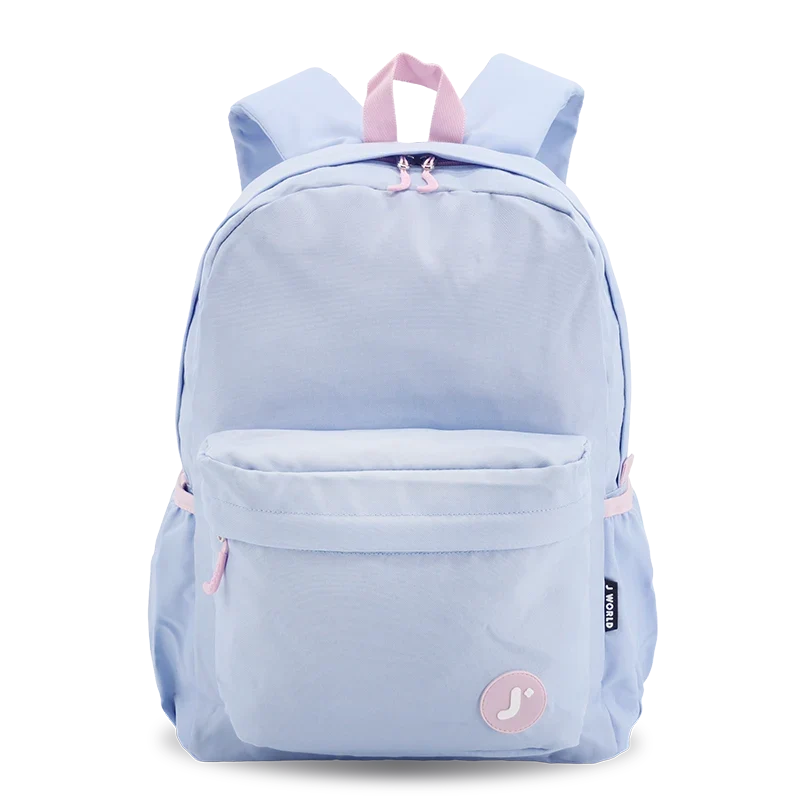 J World Oz Daypack Backpack in Baby Blue — front view # color_Baby Blue