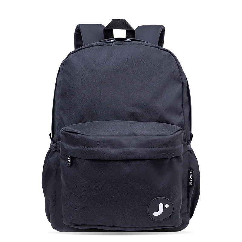 J World Oz Daypack Backpack in Black — front view # color_Black