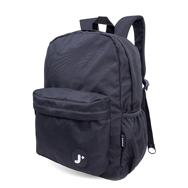 J World Oz Daypack Backpack in Black — angle view 2 # color_Black
