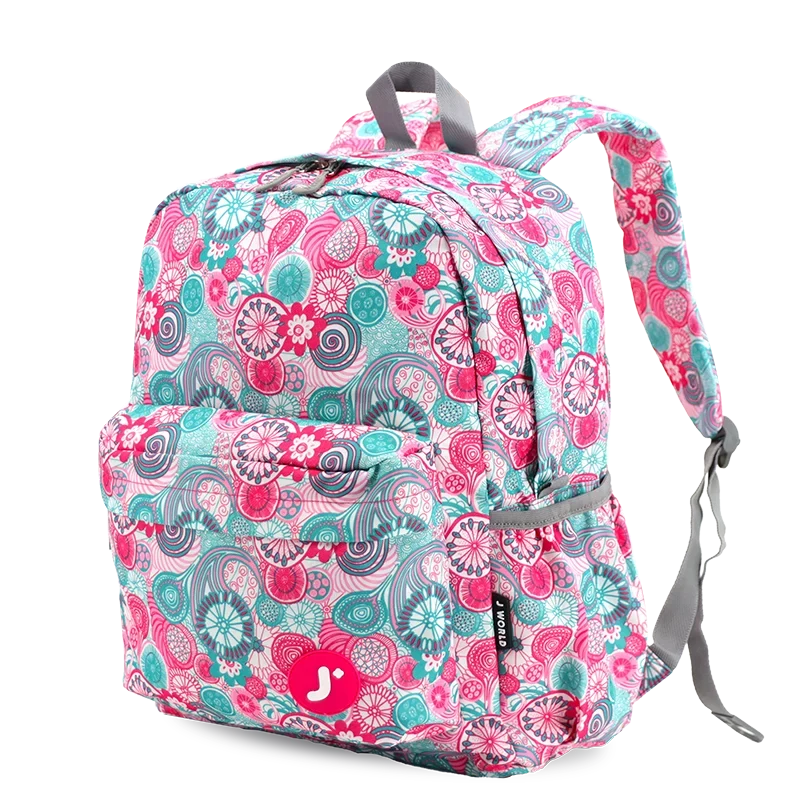 J World Oz Daypack Backpack in Blue Raspberry — angle view 2 # color_Blue Raspberry
