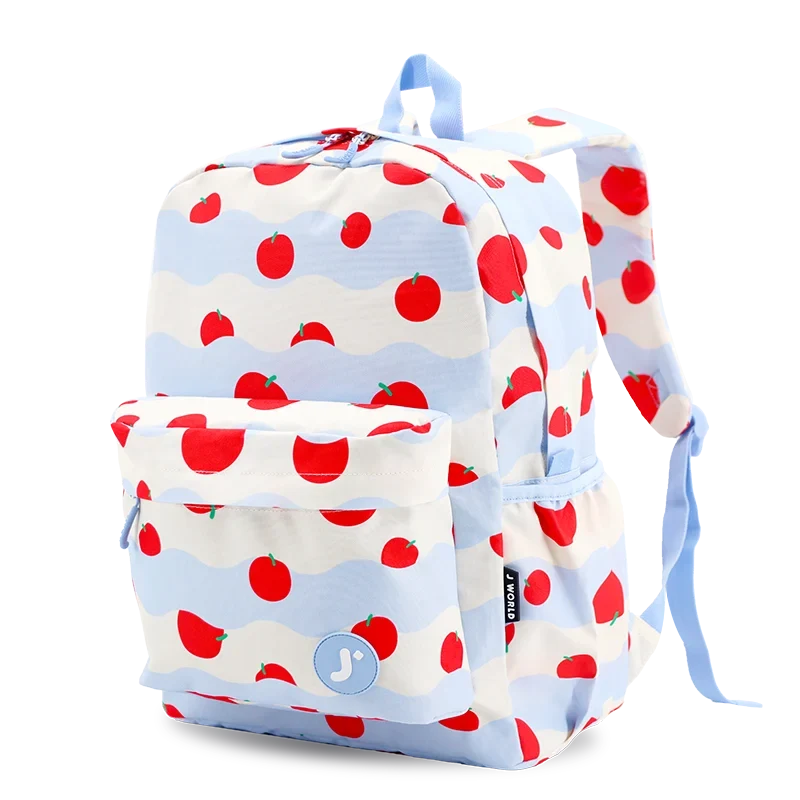 J World Oz Daypack Backpack in Floating Apple — angle view 2 # color_Floating Apple