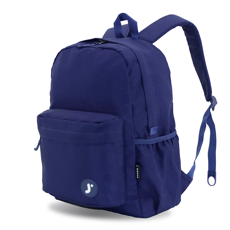 J World Oz Daypack Backpack in Navy — angle view 2 # color_Navy