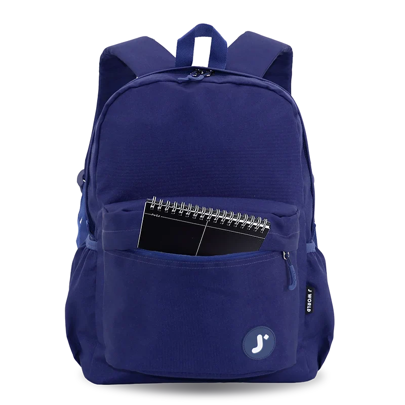 J World Oz Daypack Backpack in Navy — detail view # color_Navy