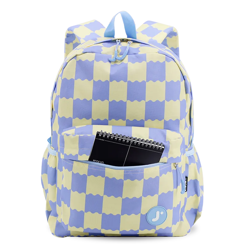 J World Oz Daypack Backpack in Wiggle Blue — detail view # color_Wiggle Blue
