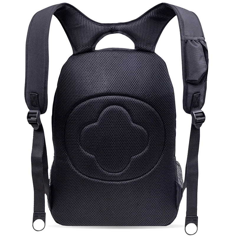 J World Dexter Laptop Backpack in Black — back view 2 # color_Black