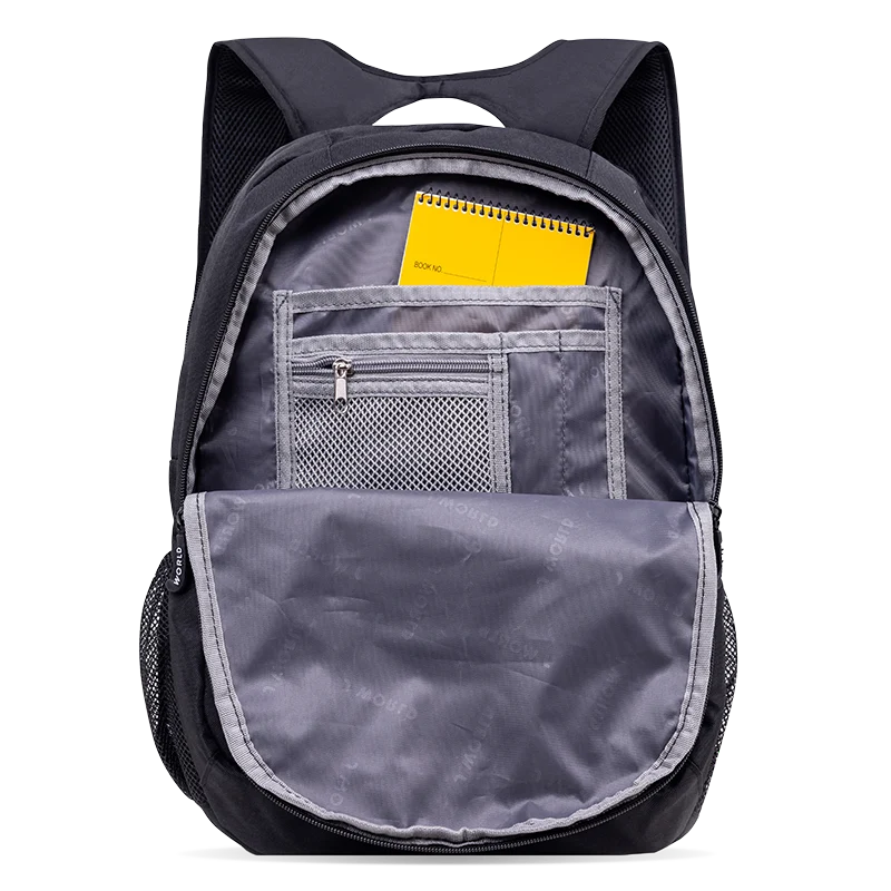 J World Dexter Laptop Backpack in Black — detail view # color_Black