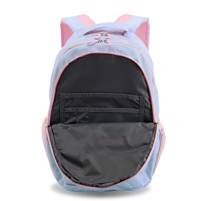 J World Cornelia Laptop Backpack in Baby Blue — interior view # color_Baby Blue