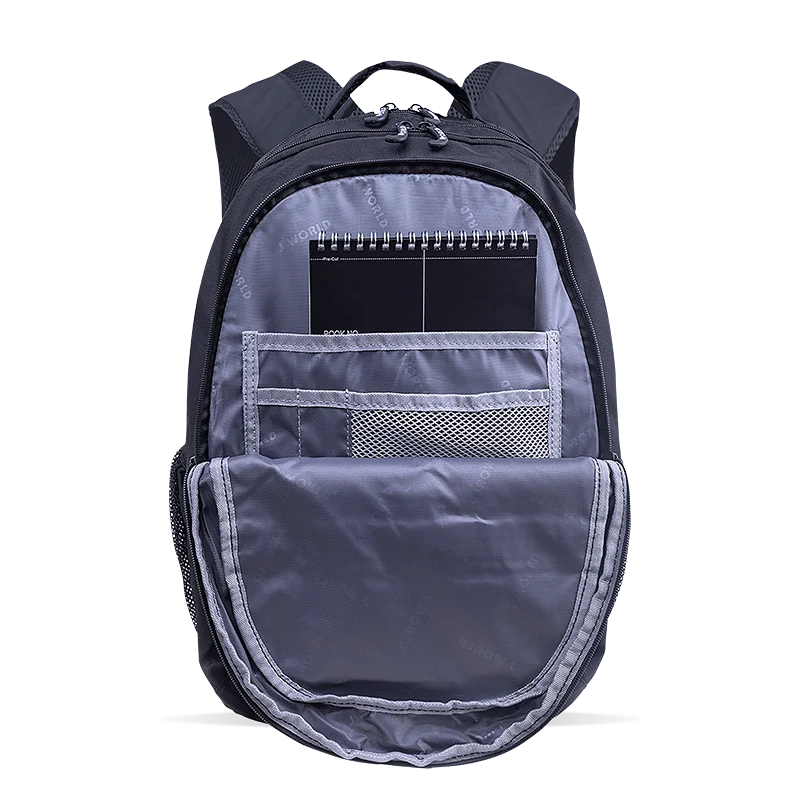 J World Cornelia Laptop Backpack in Black — detail view # color_Black