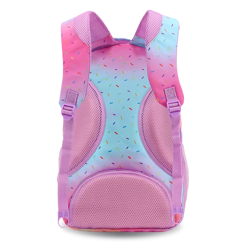 J World Cornelia Laptop Backpack in Confetti — back view # color_Confetti