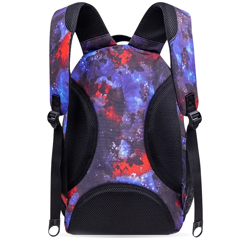 J World Cornelia Laptop Backpack in Galaxy — back view # color_Galaxy