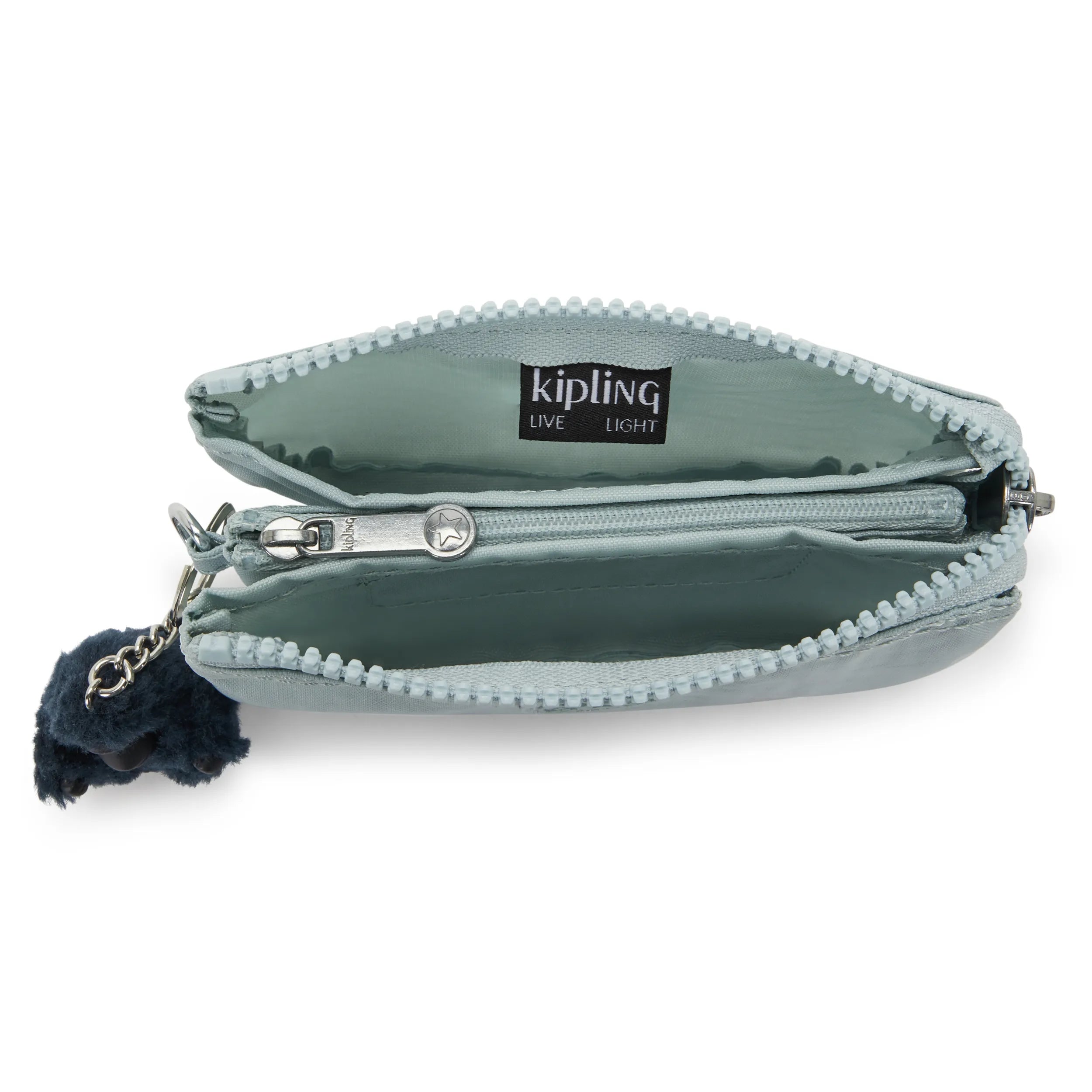 Kipling Creativity S in Breezy Blue — angle view 2