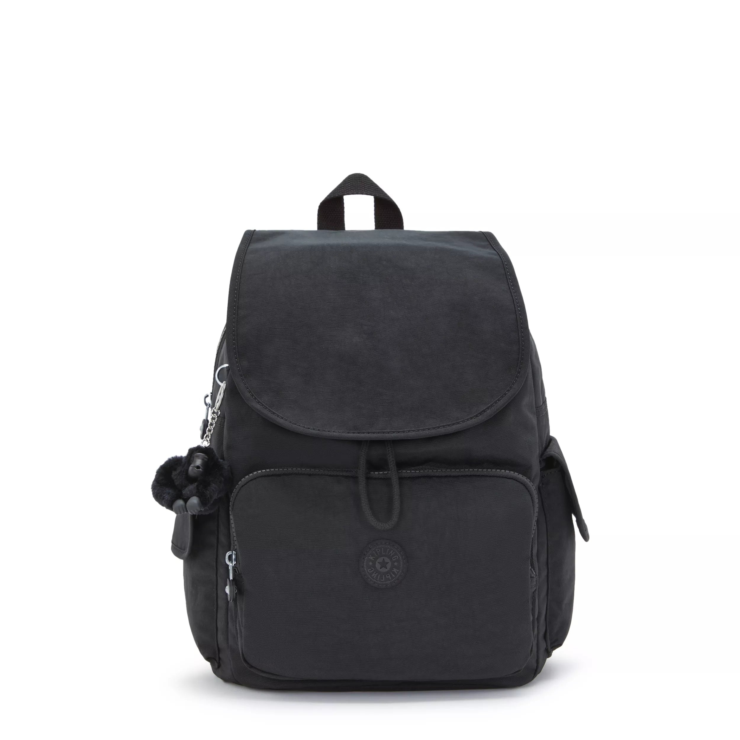 Kipling City Pack in Black Noir — front view