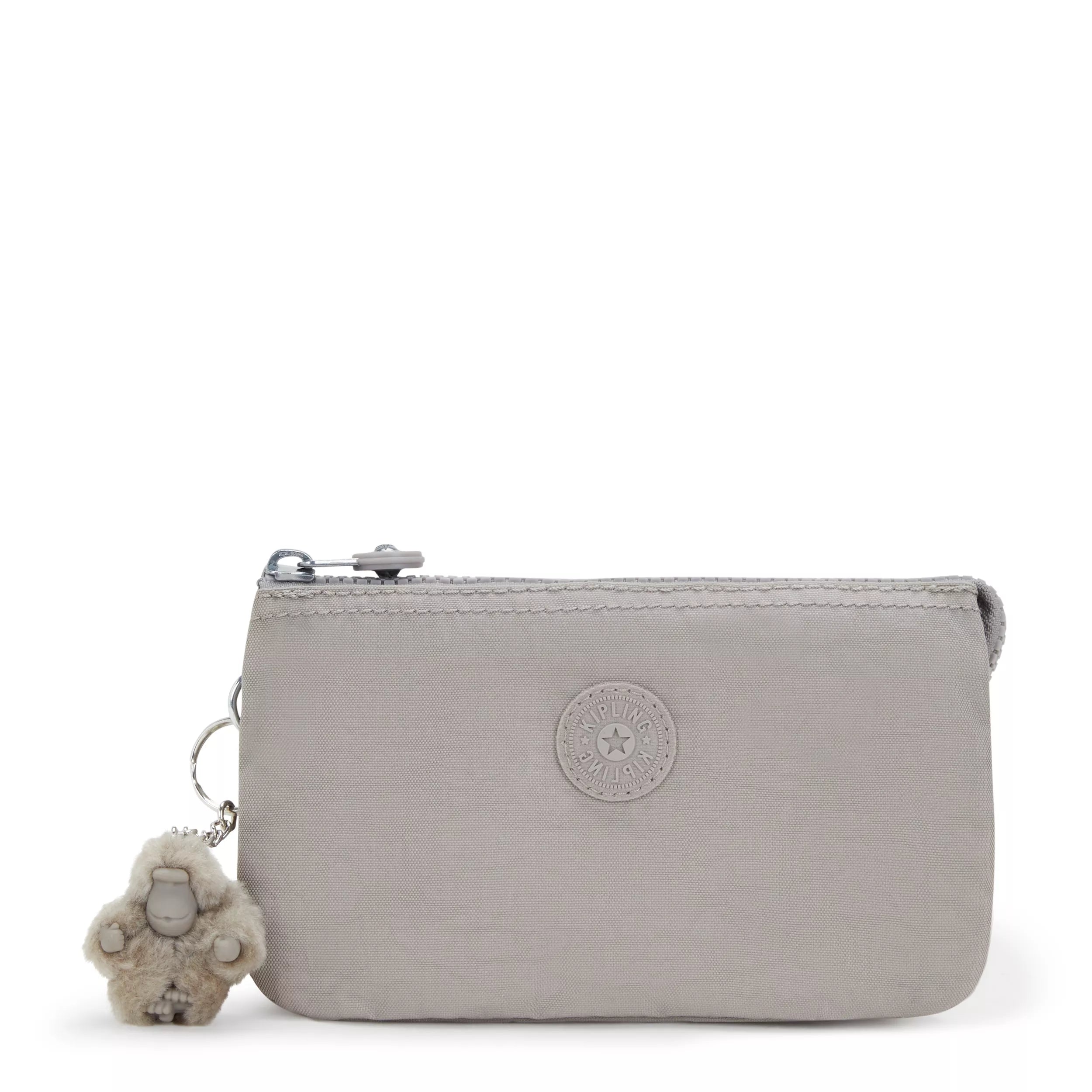 Kipling Creativity L in Grey Gris — front view