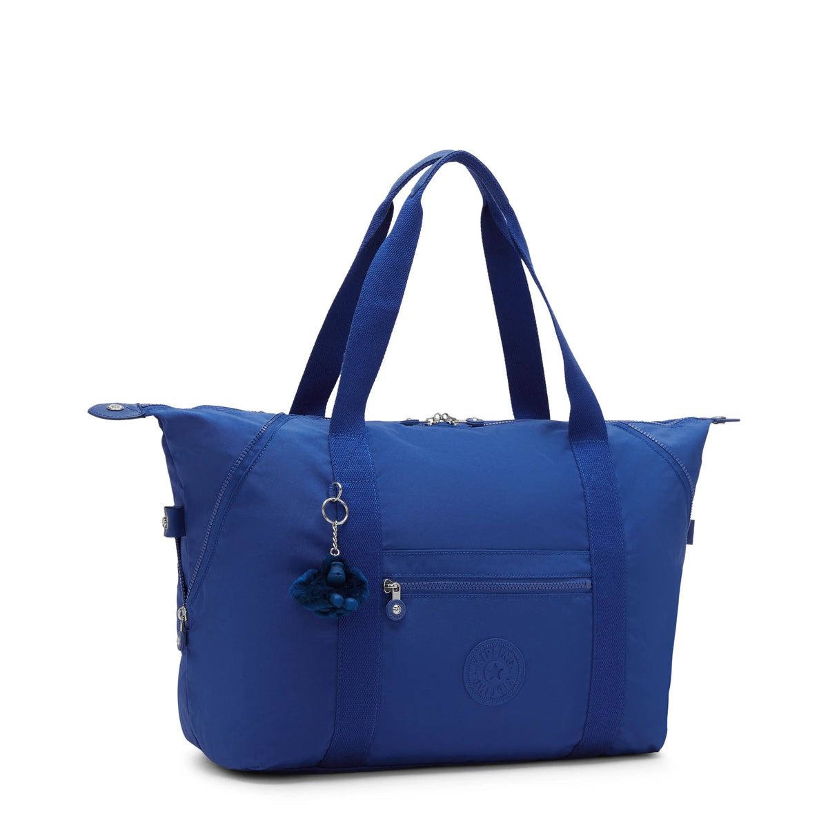 Kipling Art Medium Tote Bag in Blazing Blue — angle view 2