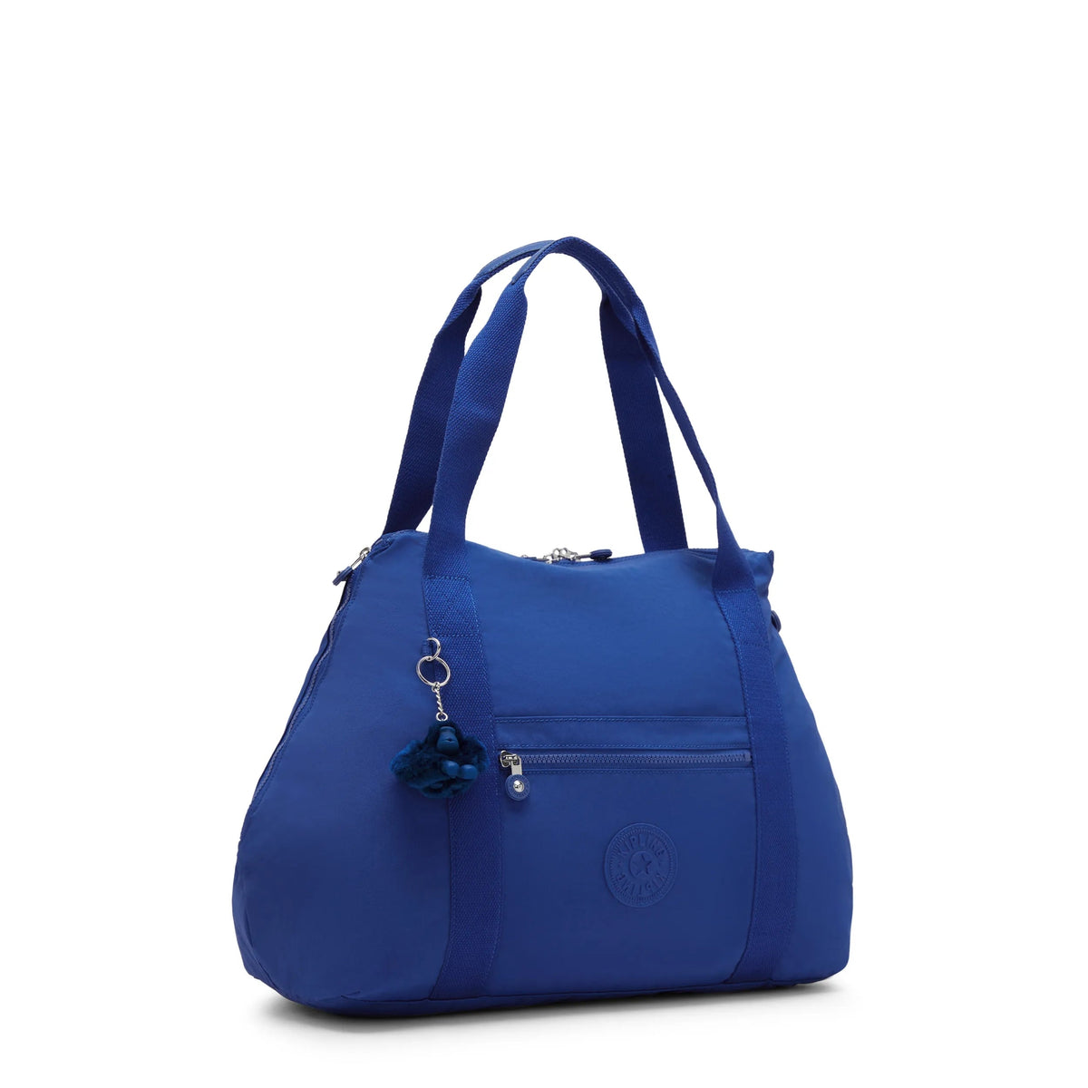 Kipling Art Medium Tote Bag in Blazing Blue — detail view