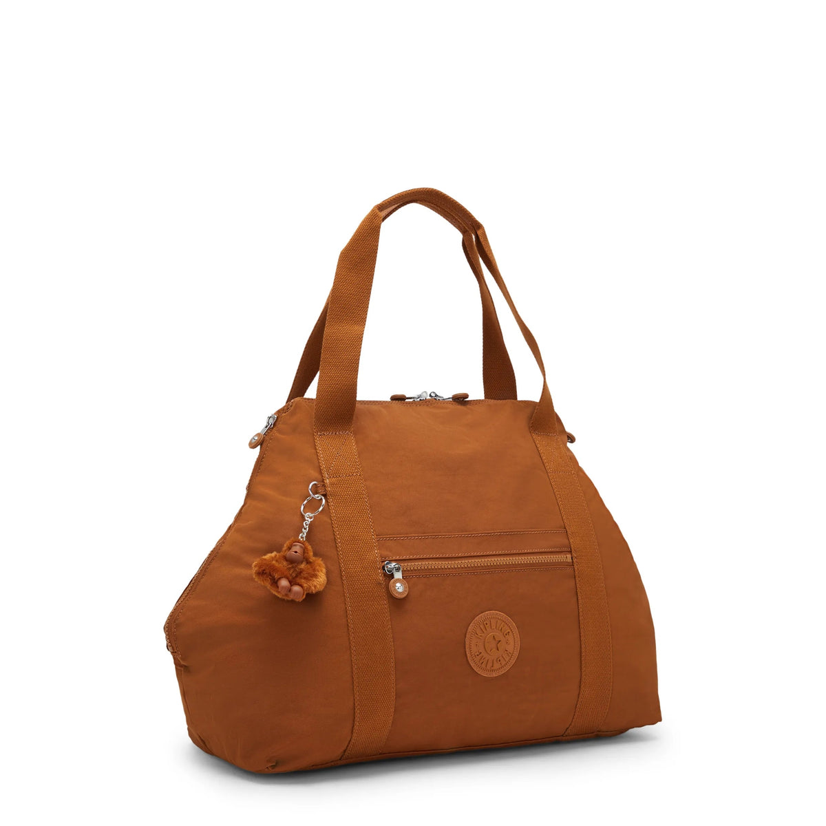 Kipling Art Medium Tote Bag in Stylish Mokka — detail view