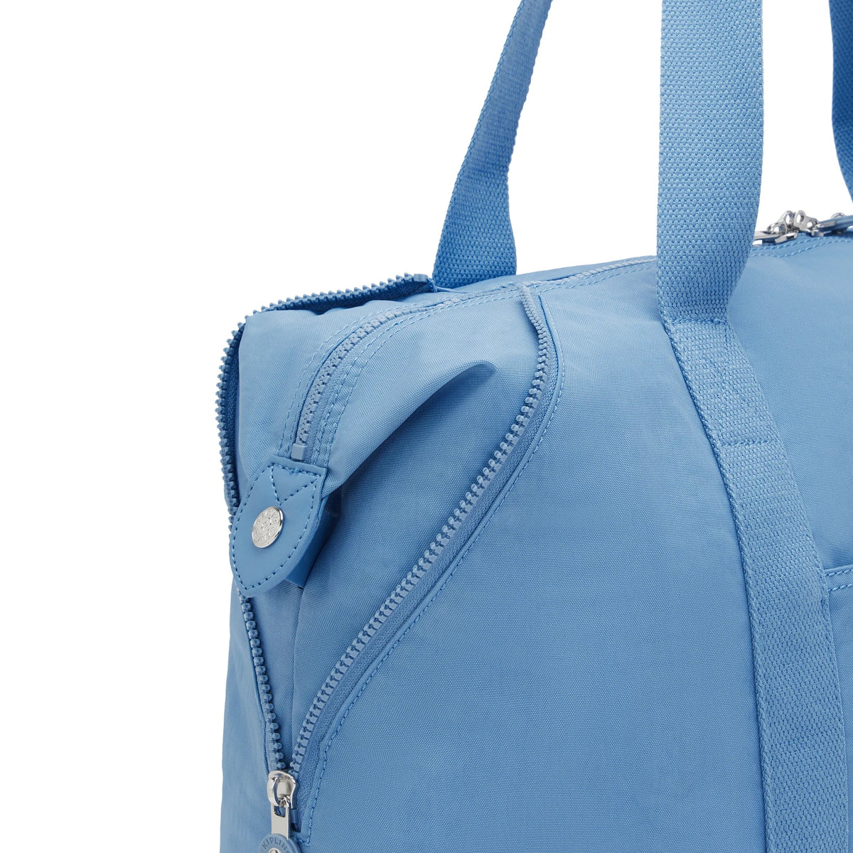 Kipling Art Medium Tote Bag in Vintage Blue — side view