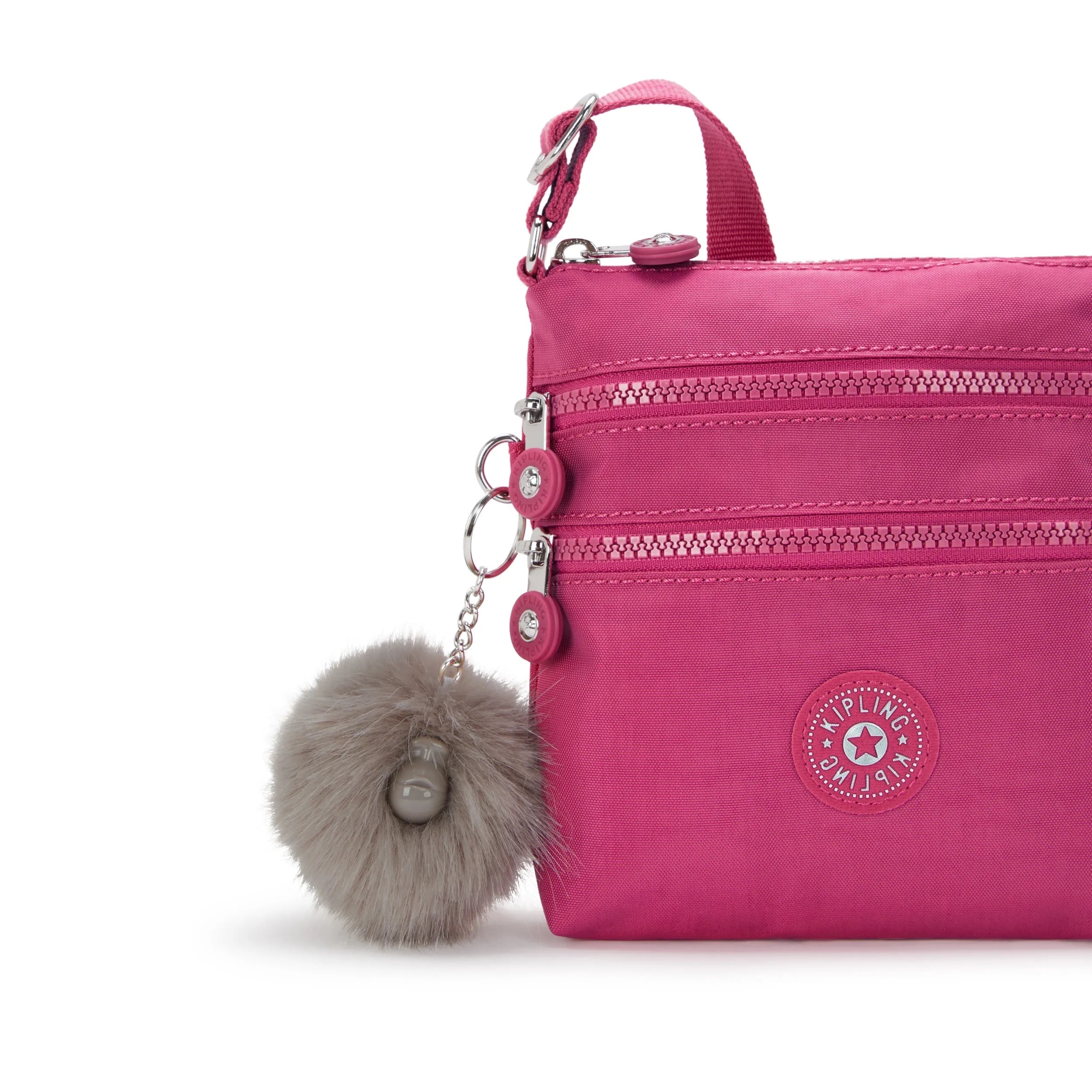 Kipling Alvar Xs in Escape Fuchsia — interior view