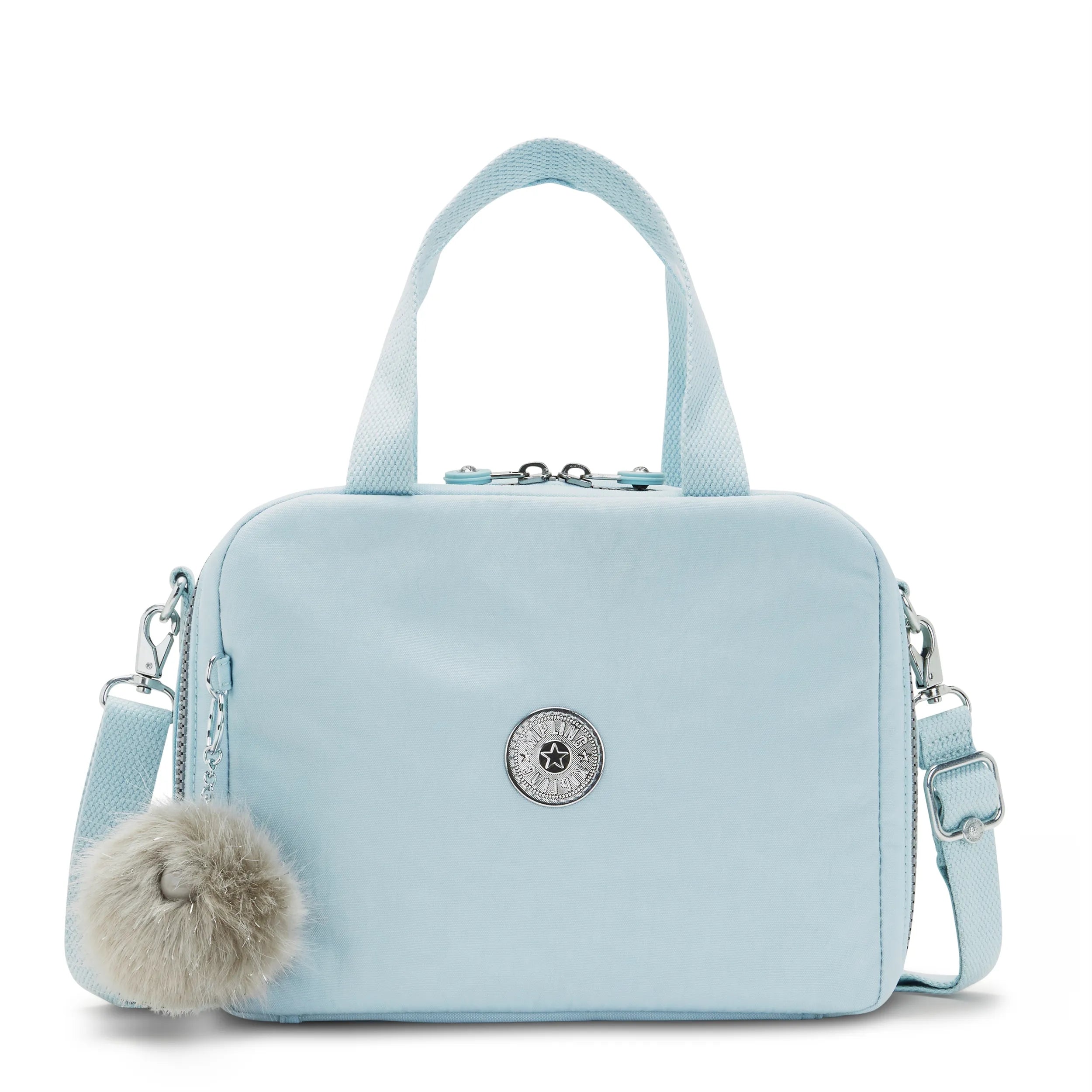 Kipling Miyo in Bridal Blue — front view # color_Bridal Blue