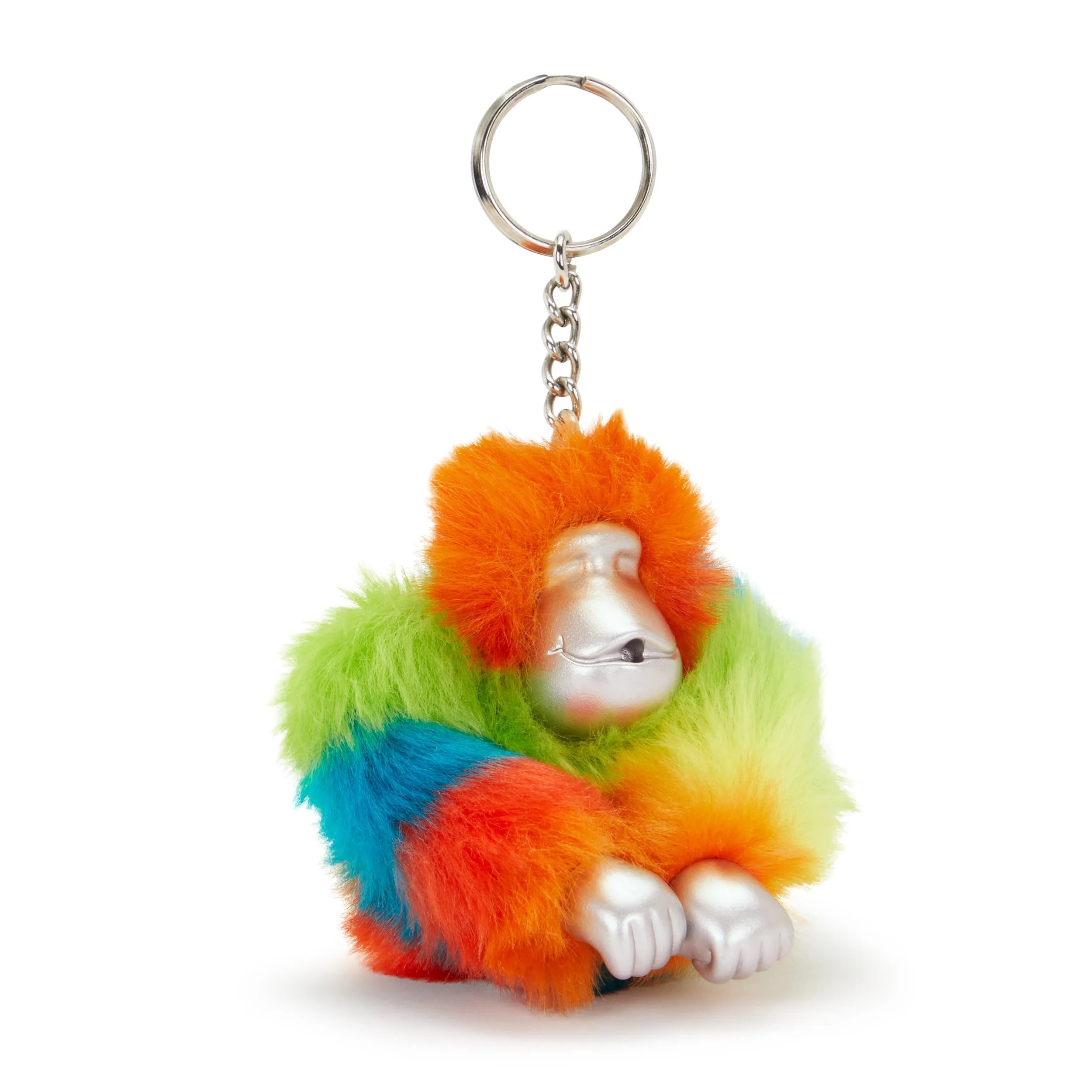 Kipling Monkeyclip M in Rainbow Dash Print — back view