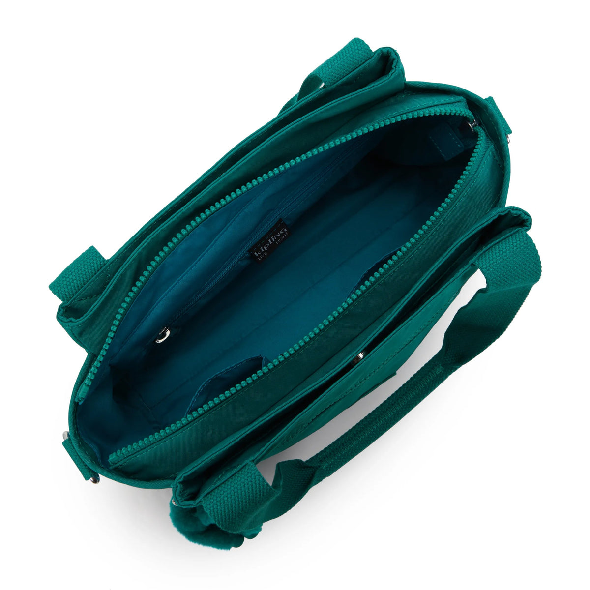 Kipling Elysia Shoulder Bag in Outspoken Green — interior view