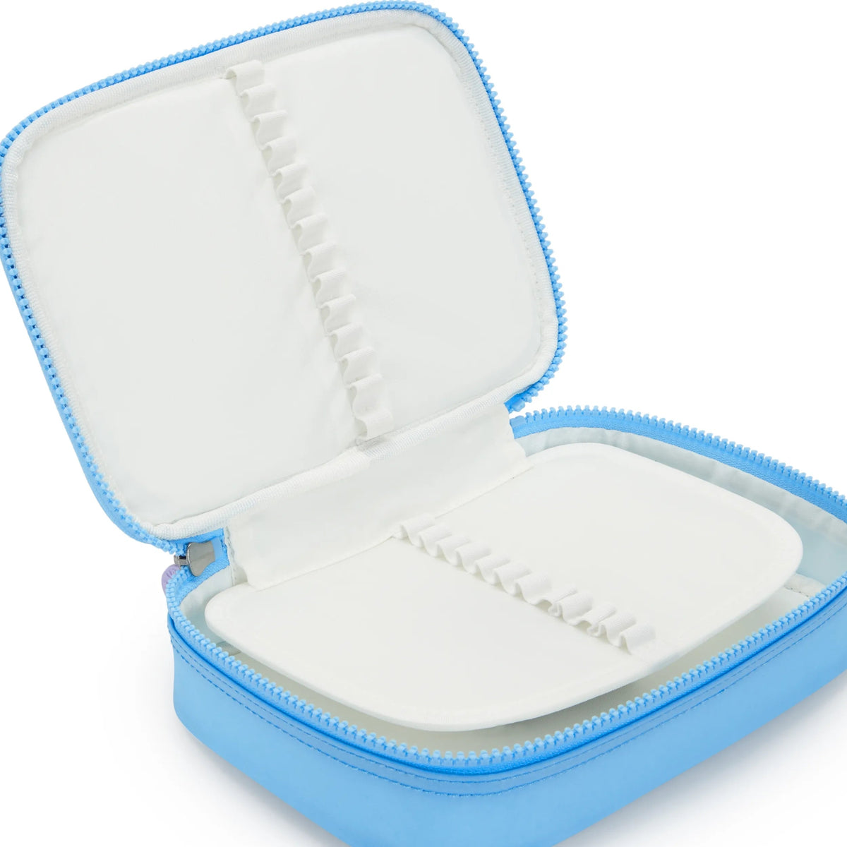 Kipling 100 Pens Case in Puff Pop Pool Blue — interior view 2