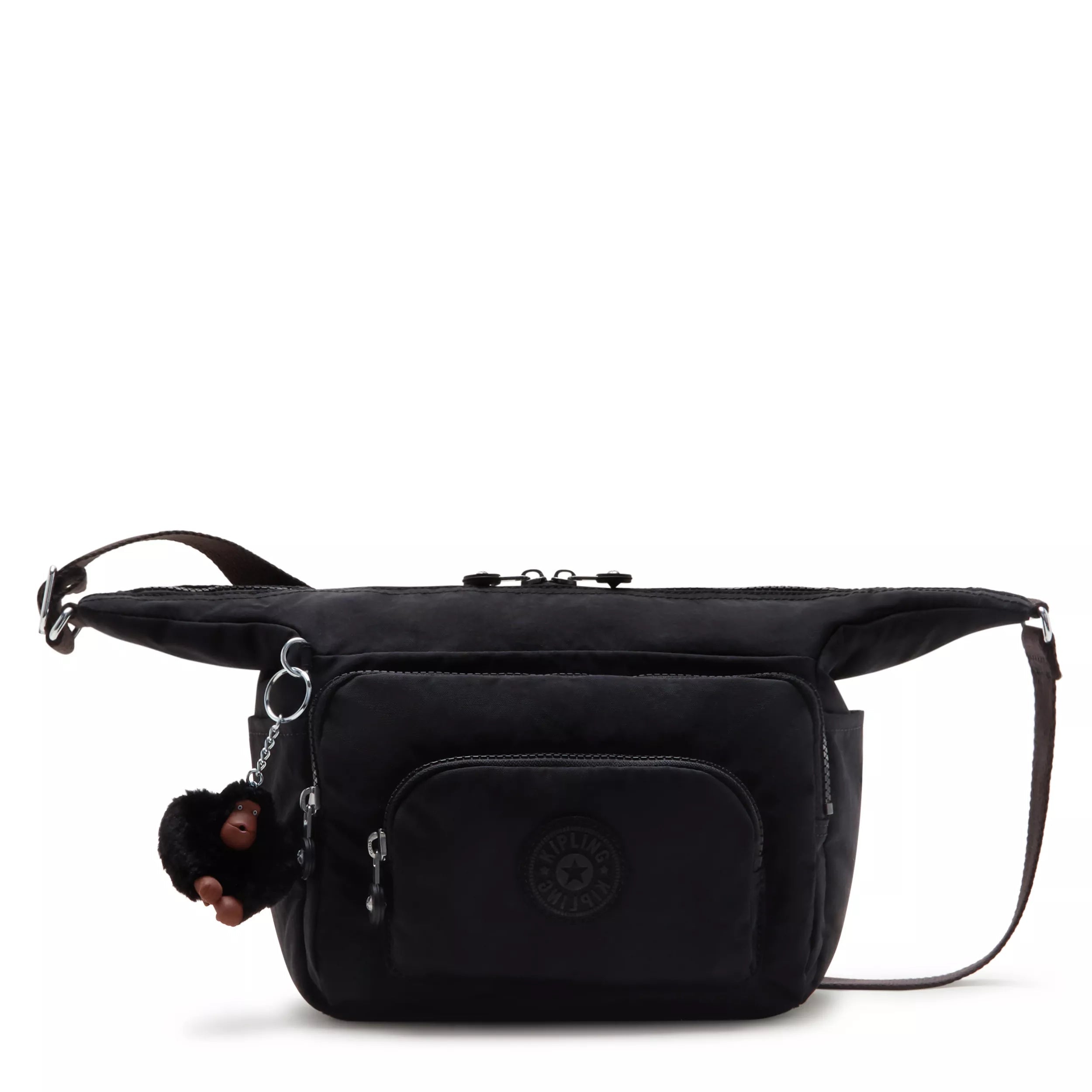 Kipling Erica S in Black Tonal — front view