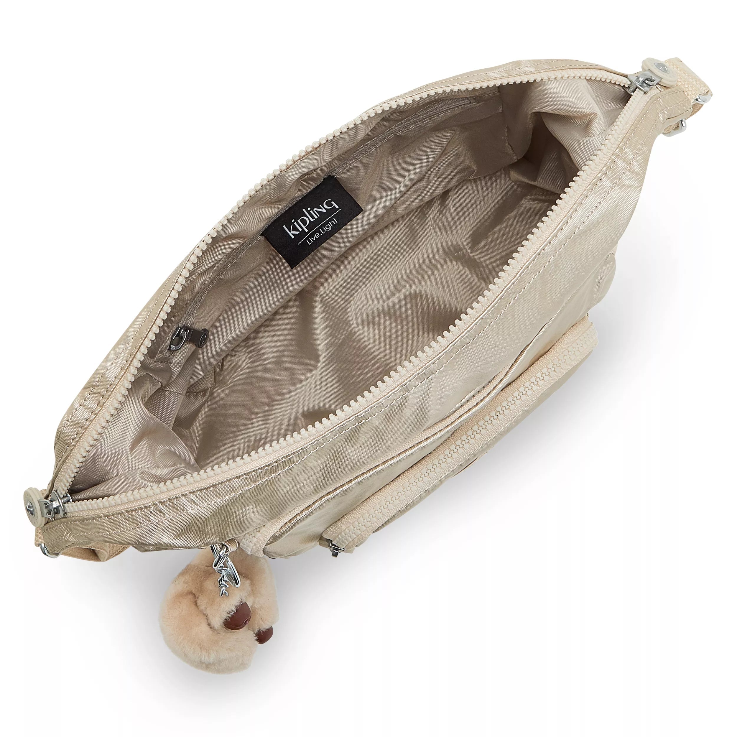 Kipling Erica S in Starry Gold Metallic — angle view 2